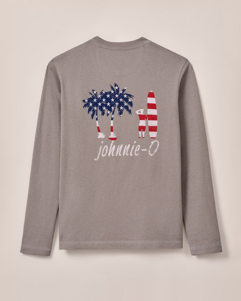 Johnnie-O US Palm Jr. Long-Sleeve Pocket T-Shirt, Steel