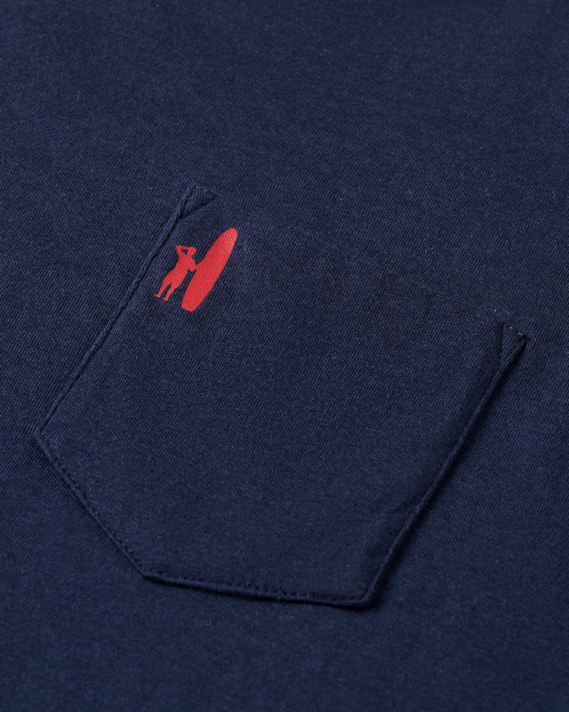 Johnnie-O Coastal Way Jr. Long Sleeve Pocket T-Shirt, Navy