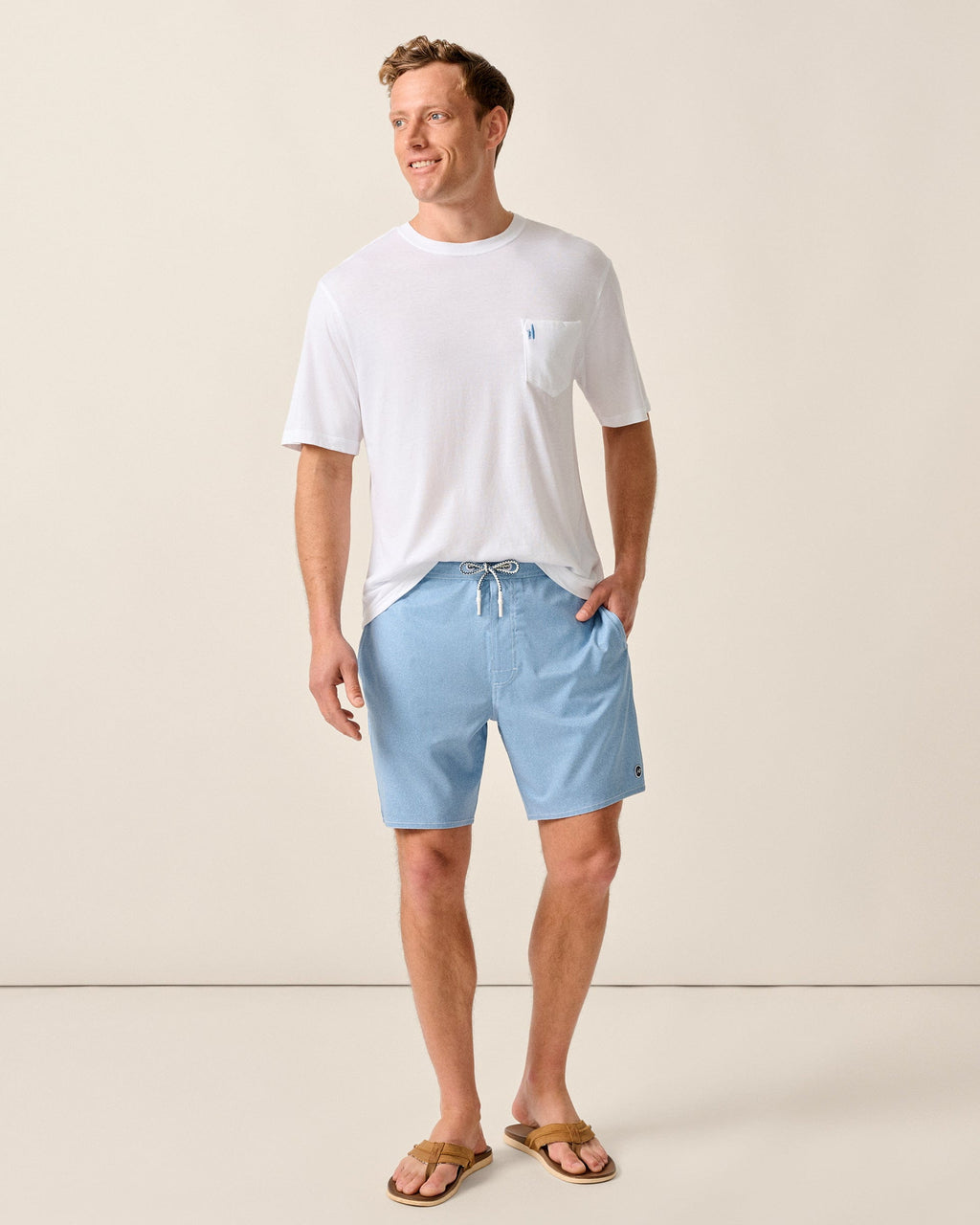 Johnnie-O The Half Elastic 7" Surf Shorts