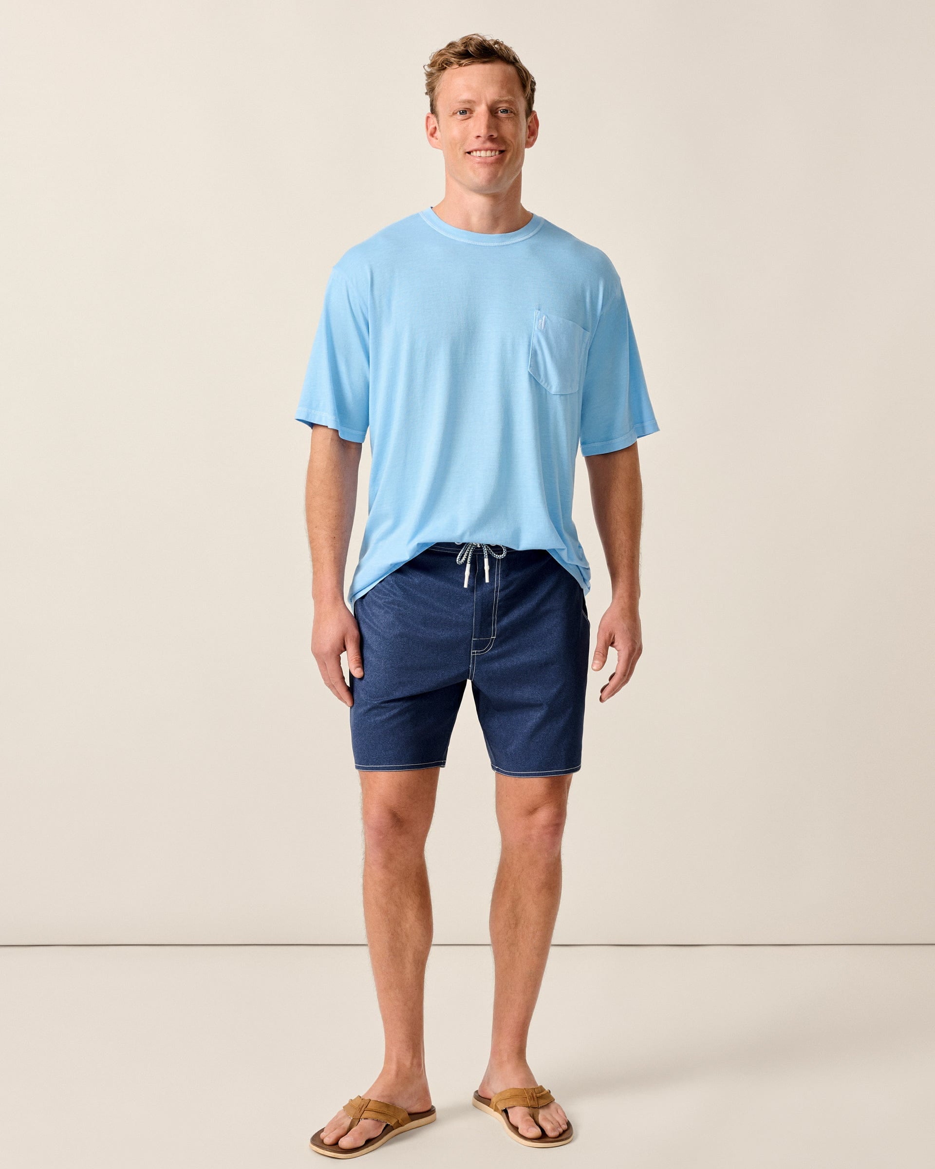 Johnnie-O The Half Elastic 7" Surf Shorts