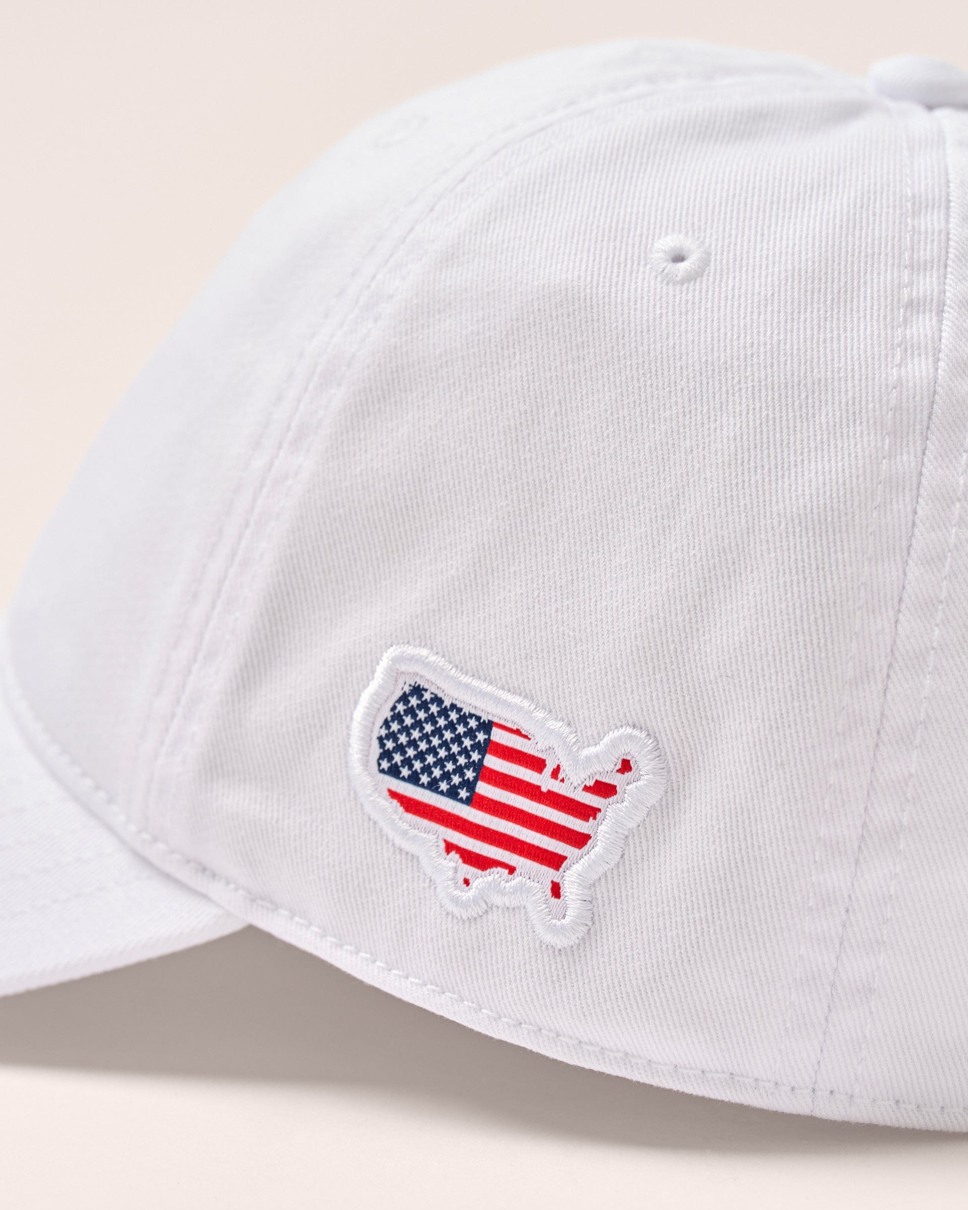 Johnnie-O Topper USA Baseball Hat, White