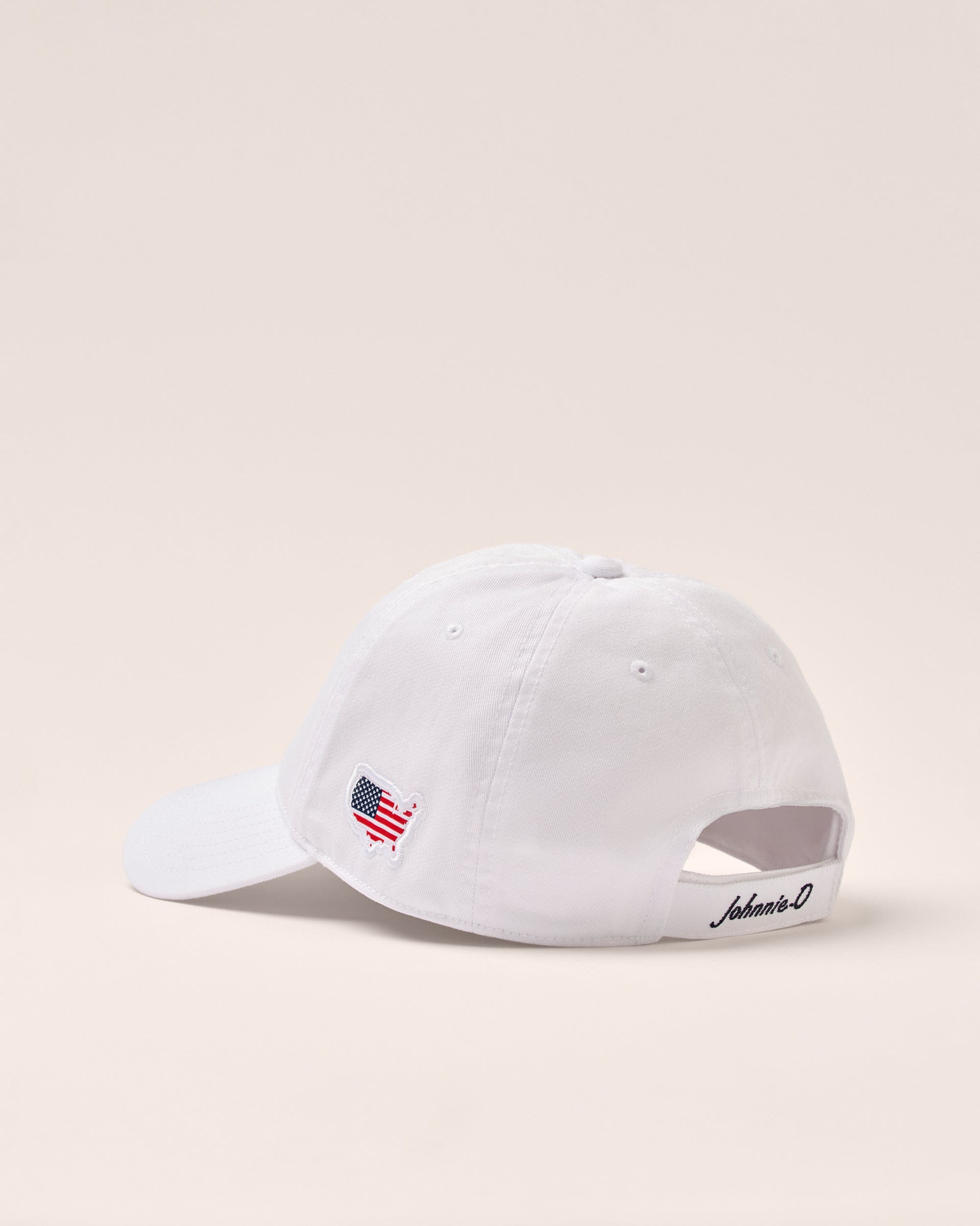 Johnnie-O Topper USA Baseball Hat, White