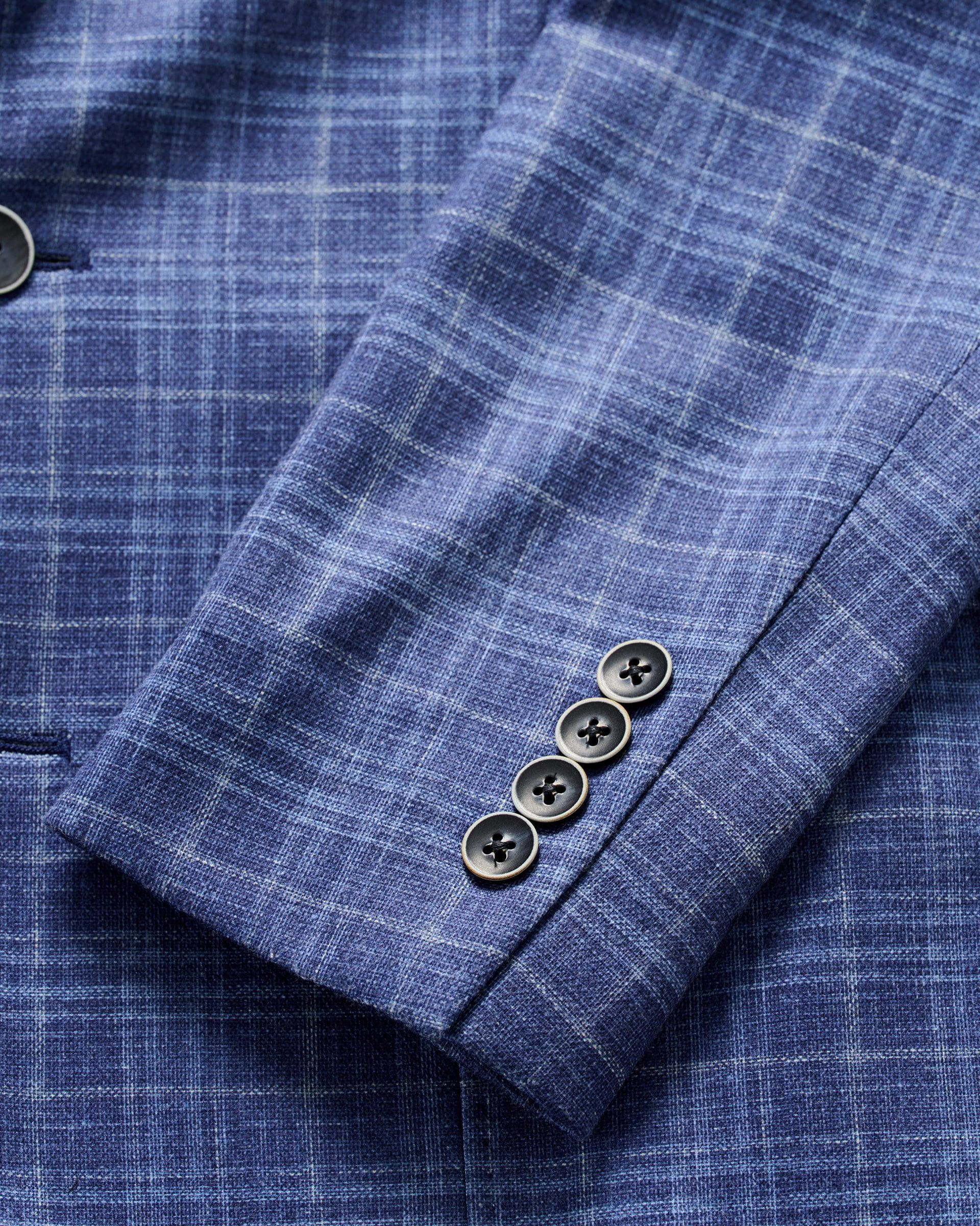 Johnnie-O Adonis Top Shelf Plaid Knit Sport Coat, Navy