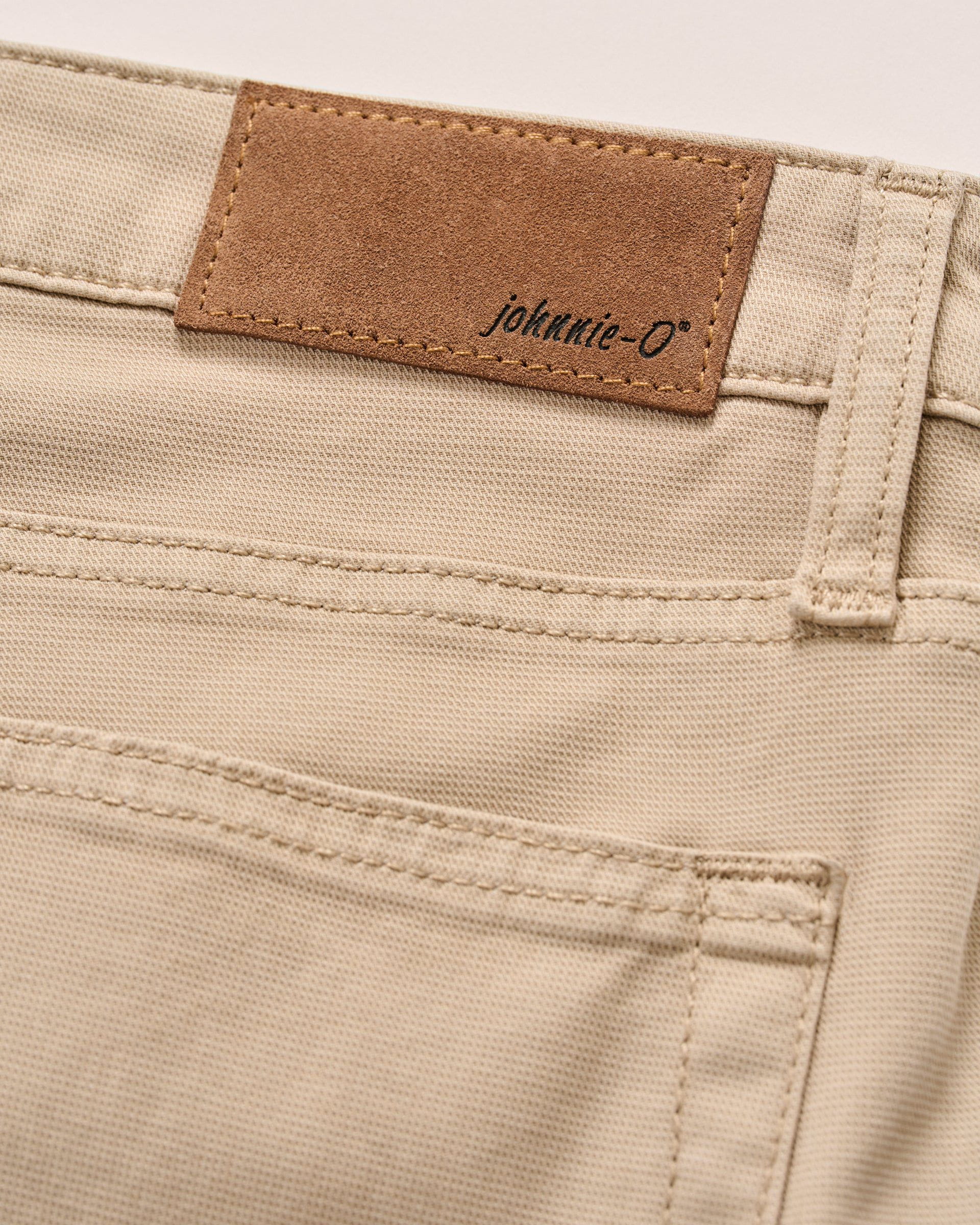 Johnnie-O Atlas Lightweight Stretch 5-Pocket Jeans, Khaki