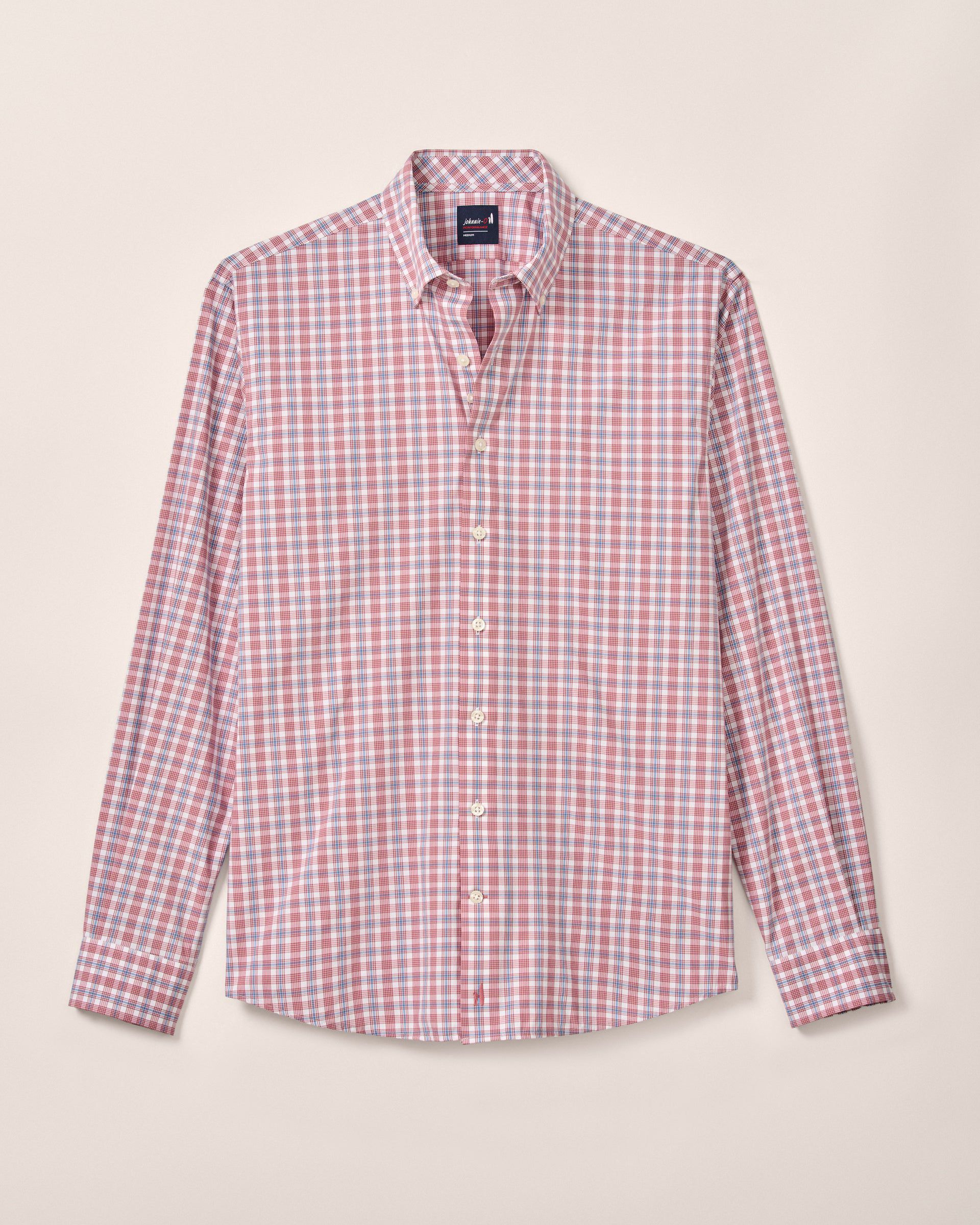 Johnnie-O Everyday Performance Button Down Shirt - Brantley, Malibu Red