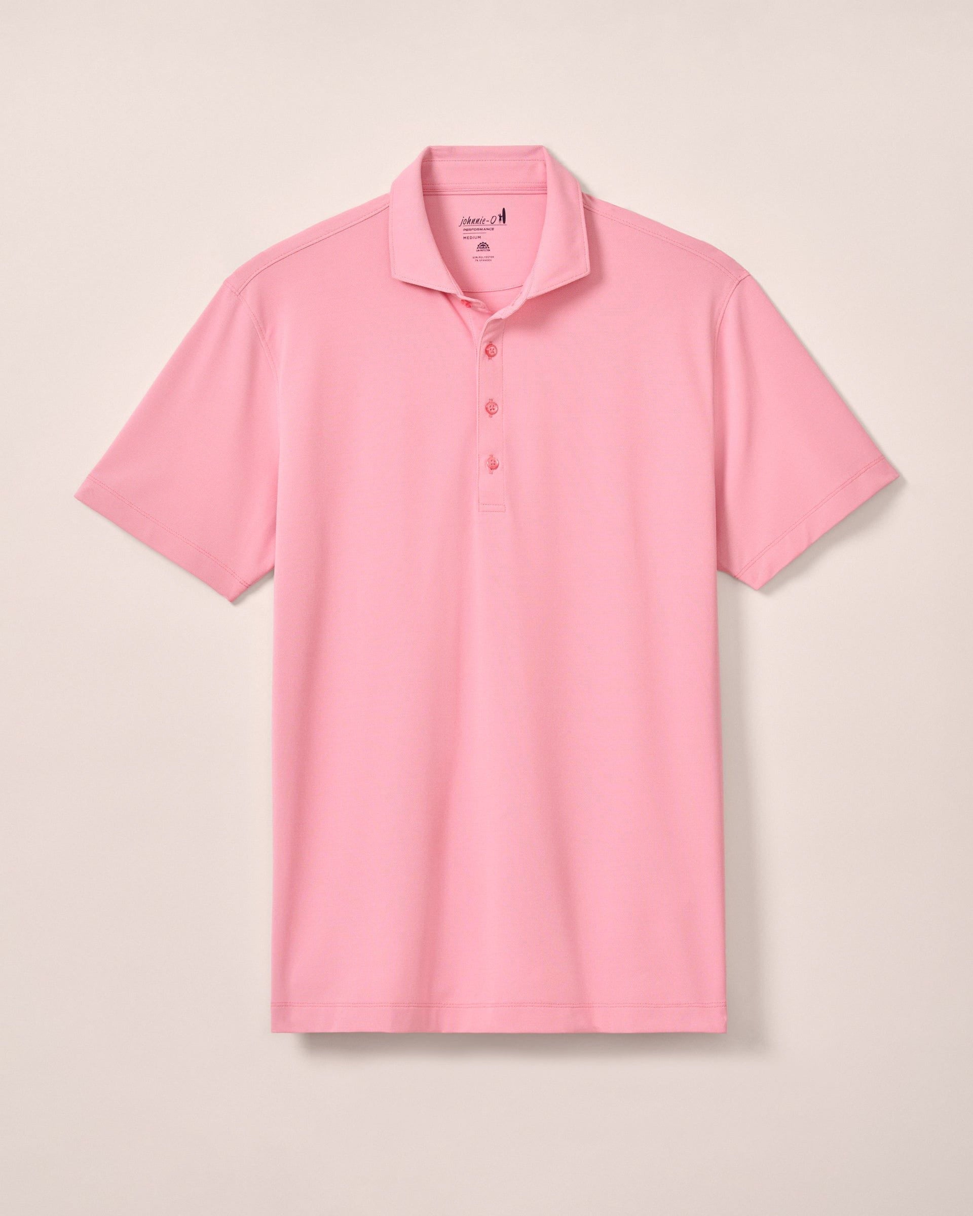 Johnnie-O Performance Mesh Polo - Solid, Azalea