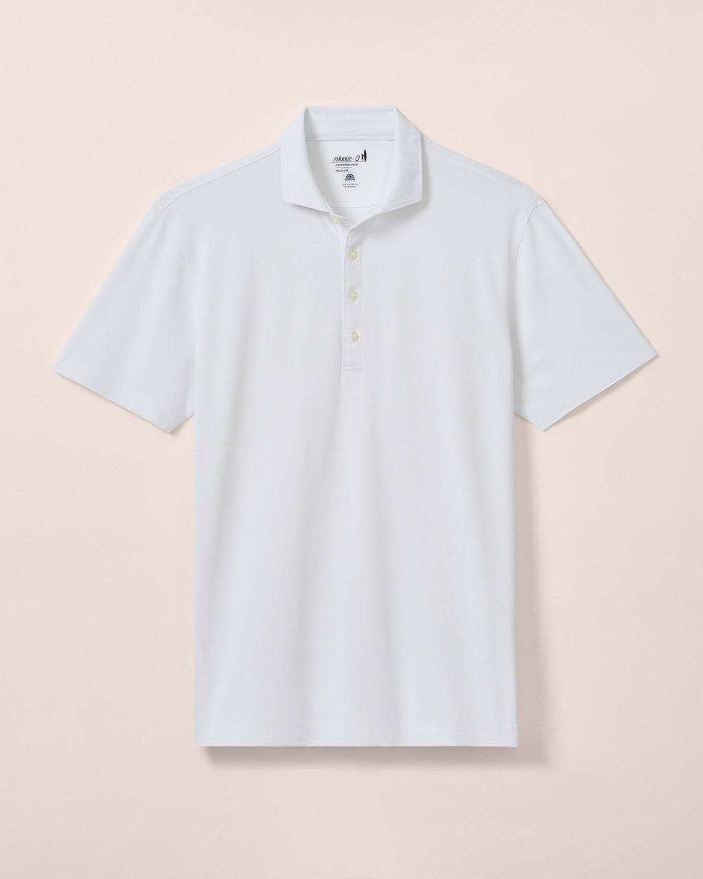 Johnnie-O Performance Mesh Polo - Solid, White