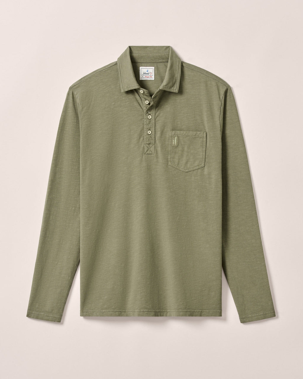 Johnnie-O Long Sleeve Original 4-Button Polo - Coastal Wash