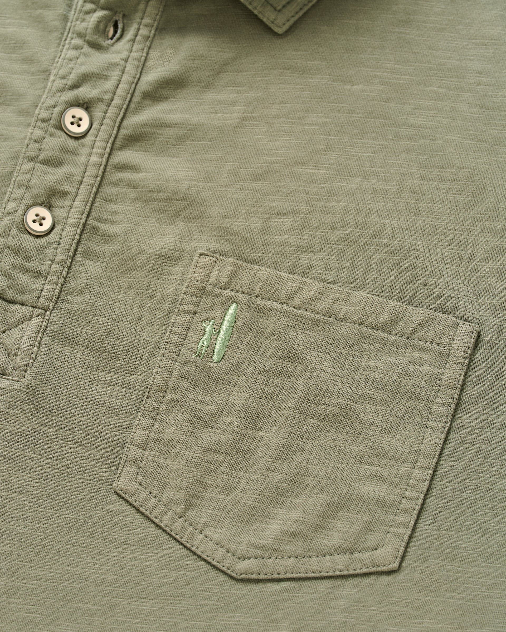 Johnnie-O Long Sleeve Original 4-Button Polo - Coastal Wash