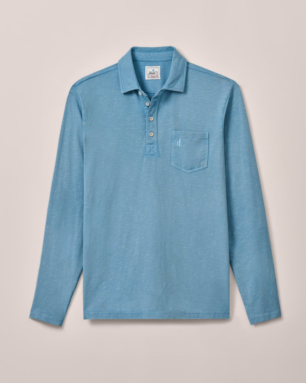 Johnnie-O Long Sleeve Original 4-Button Polo - Coastal Wash