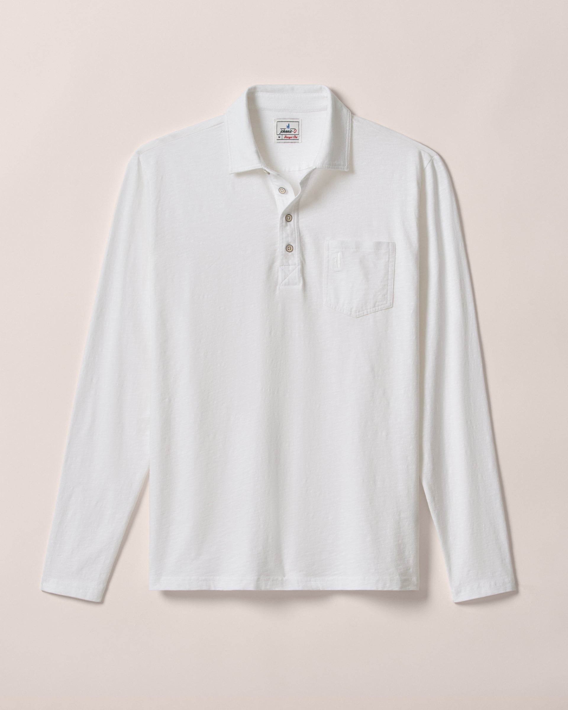 Johnnie-O Long Sleeve Original 4-Button Polo - Coastal Wash