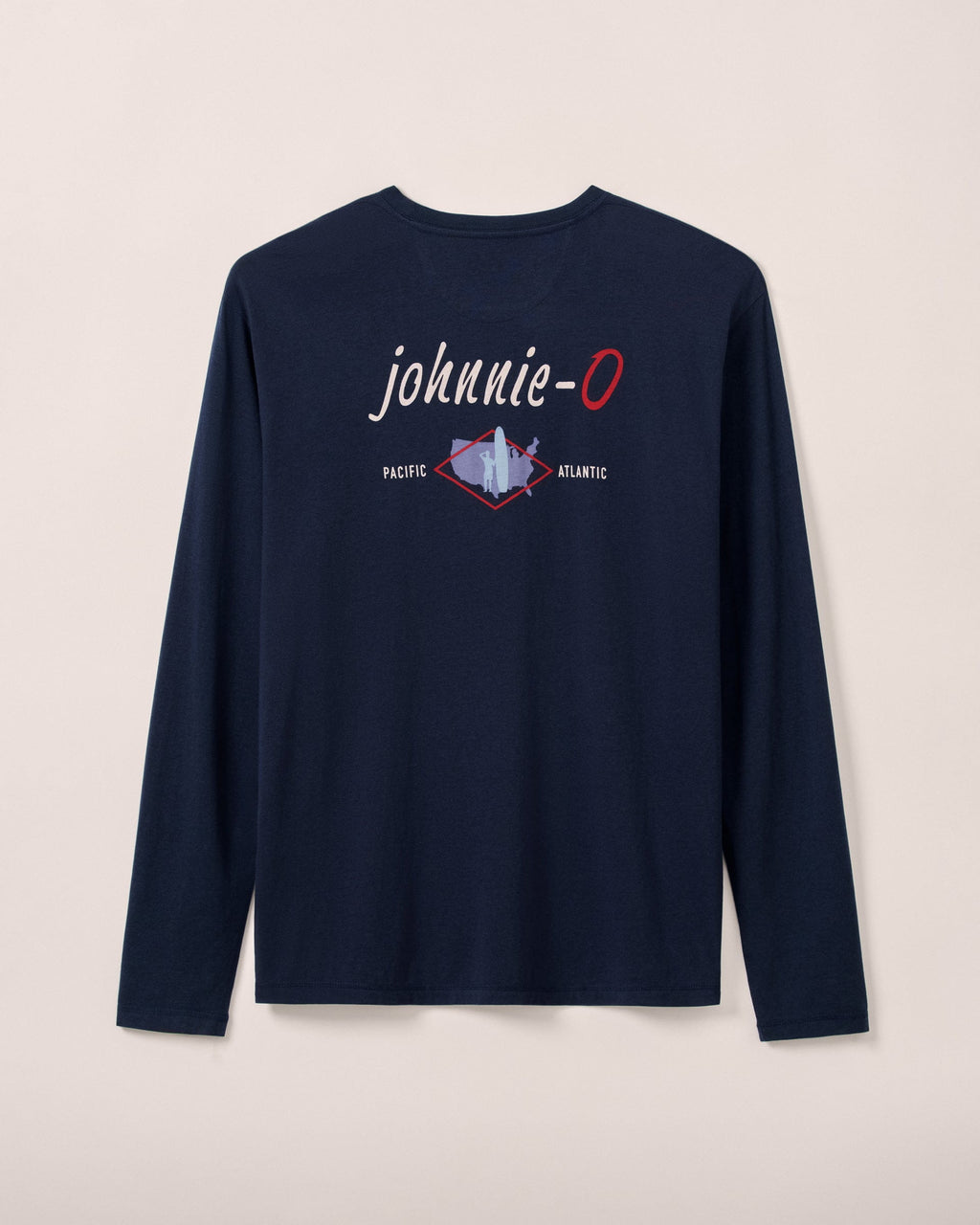 Johnnie-O Coastal Way Long Sleeve Pocket T-Shirt, Navy