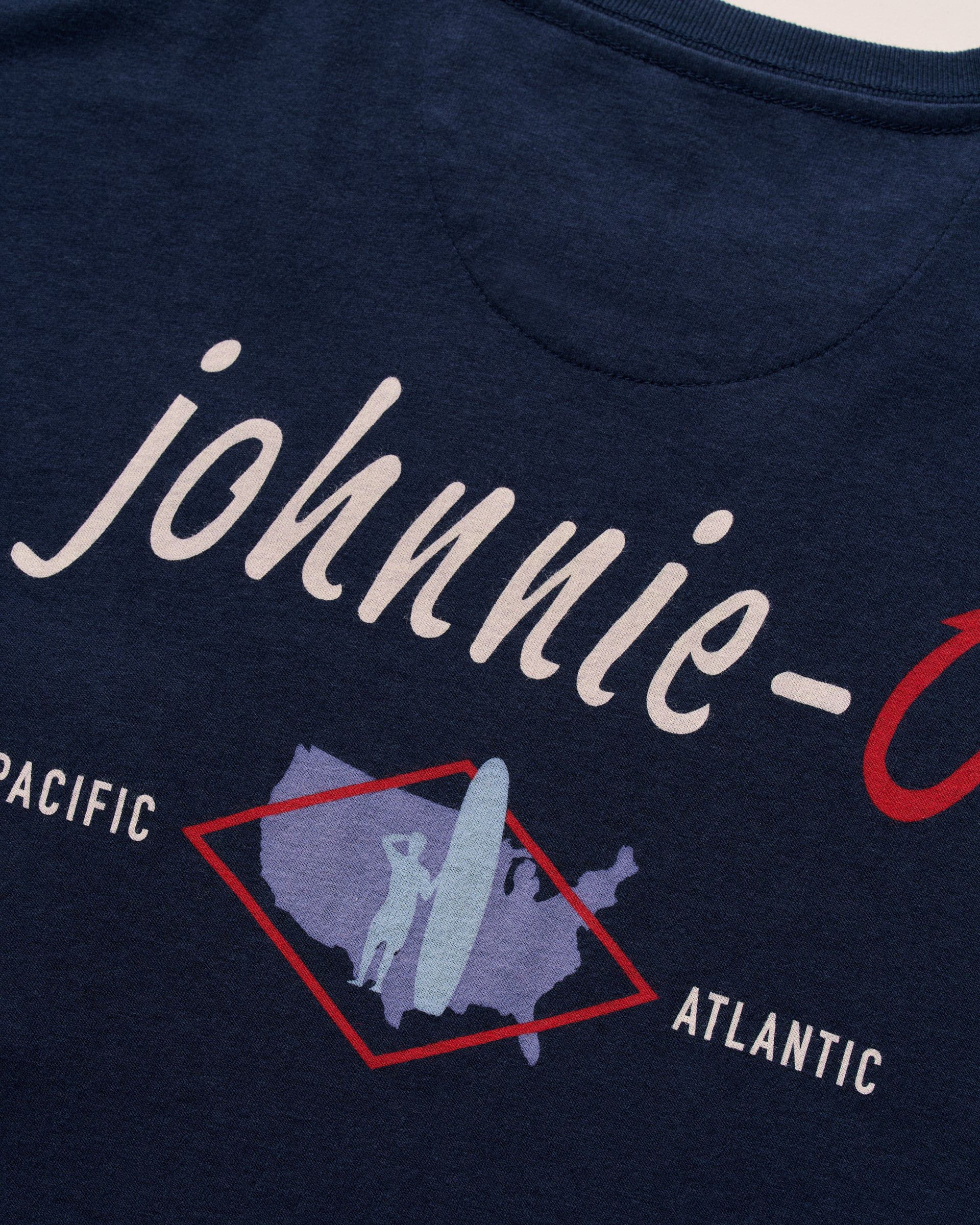 Johnnie-O Coastal Way Long Sleeve Pocket T-Shirt, Navy