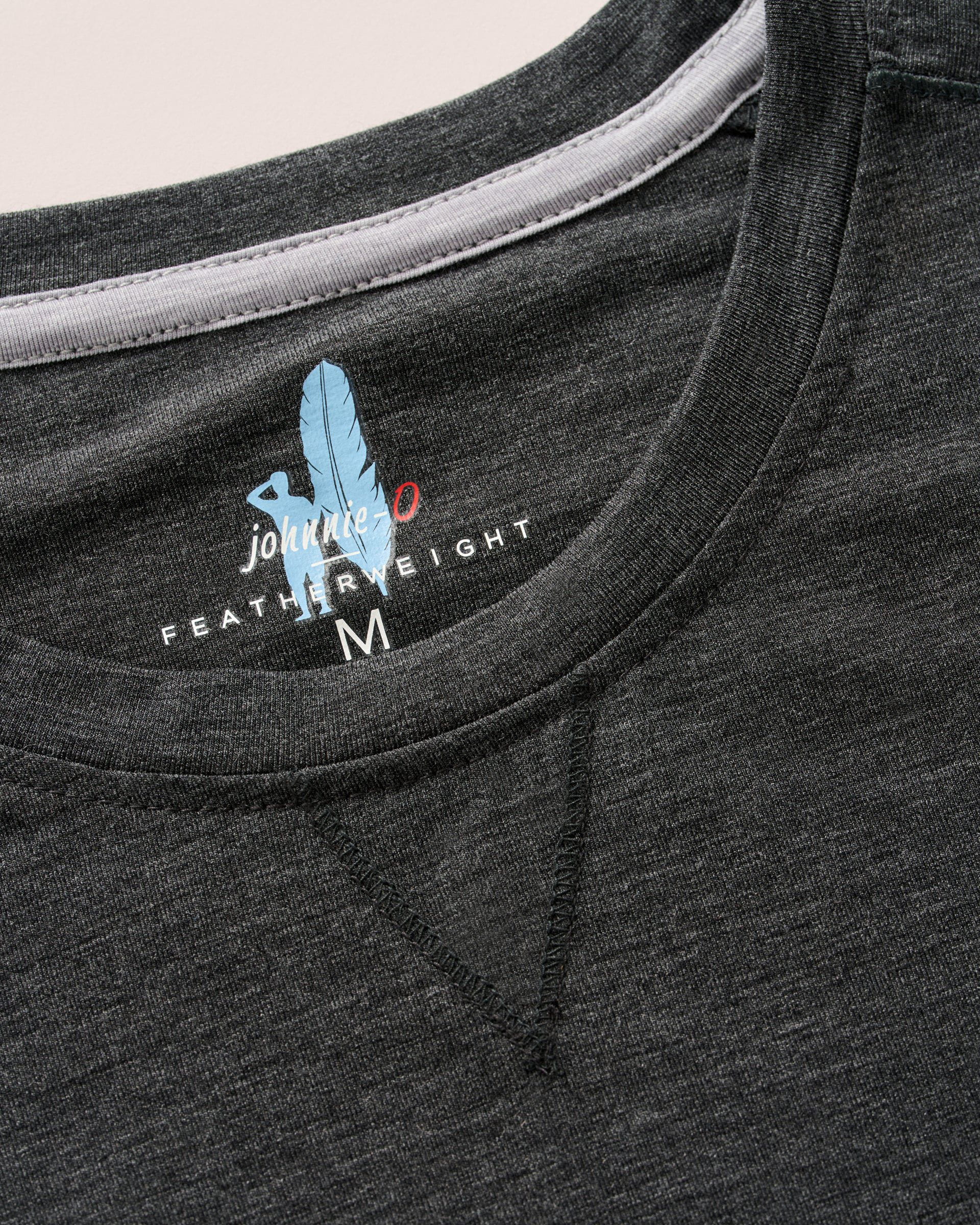 Johnnie-O The Course Performance T-Shirt - Long Sleeve, Heather Black