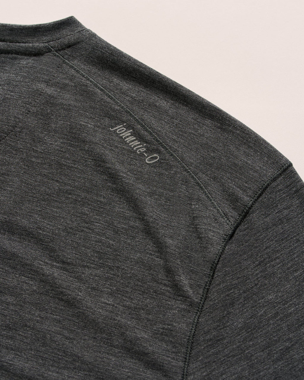 Johnnie-O The Course Performance T-Shirt - Long Sleeve, Heather Black