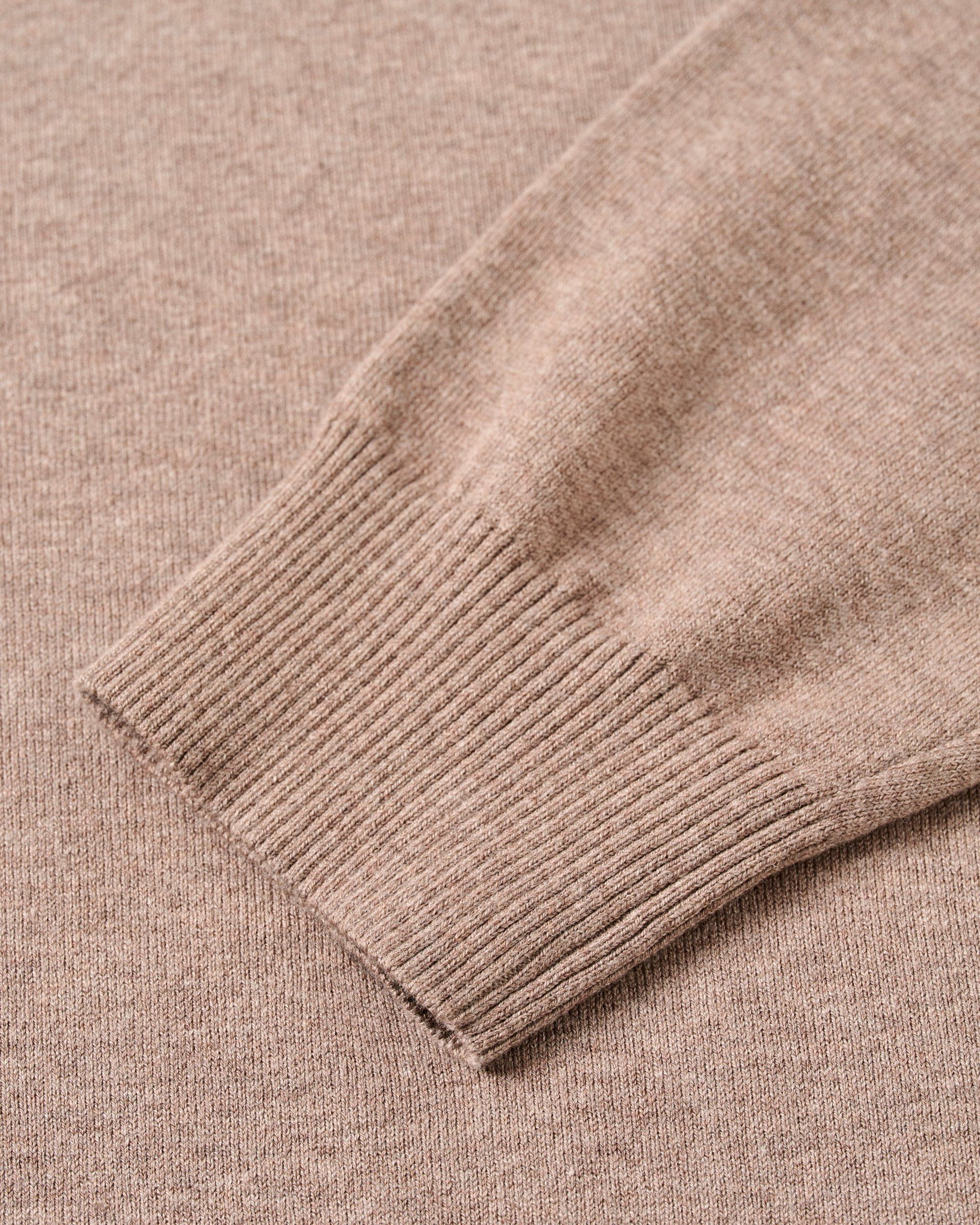 Johnnie-O Desmond Plaited Cotton Blend 1/4 Zip Sweater, Alpaca