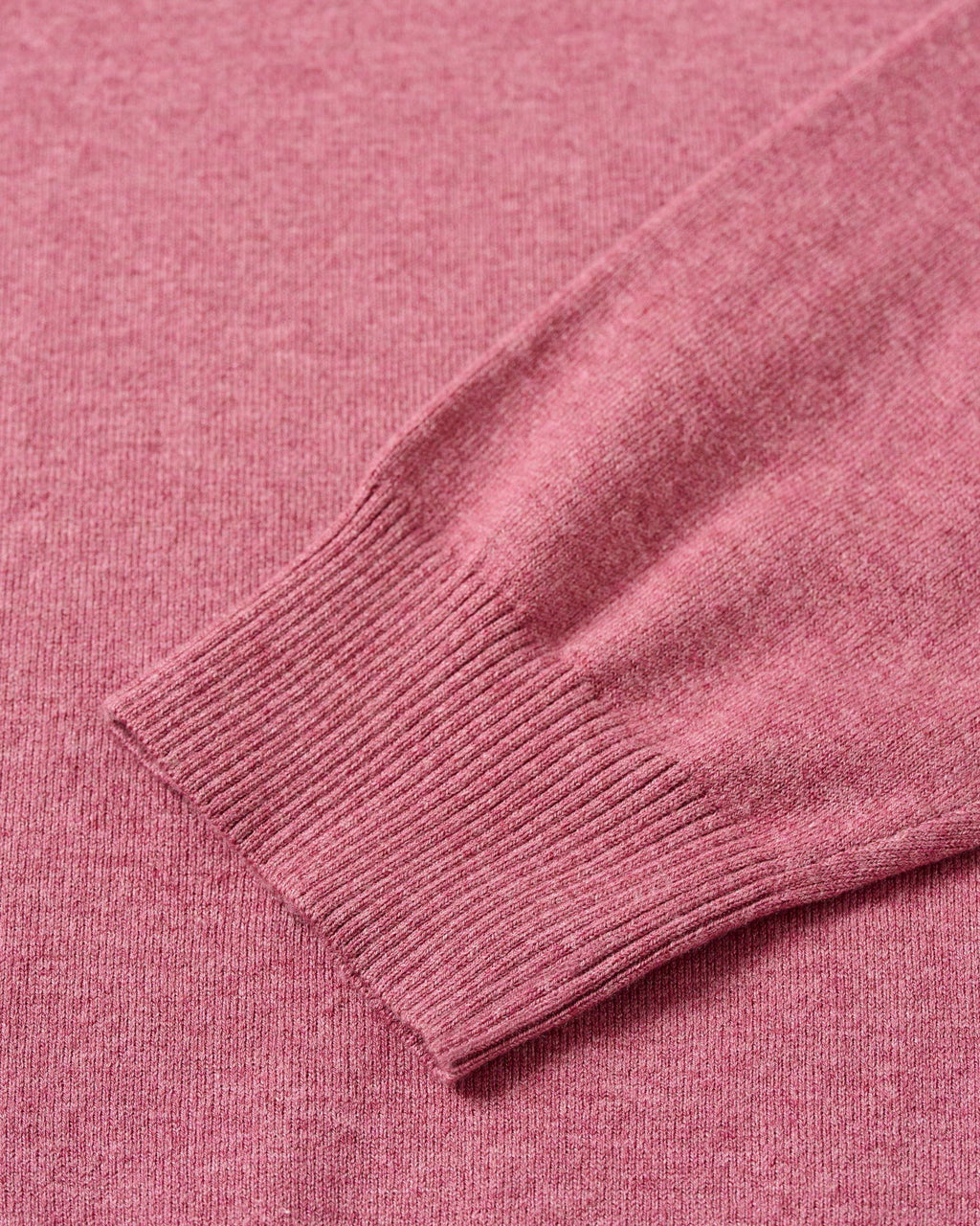 Johnnie-O Desmond Plaited Cotton Blend 1/4 Zip Sweater, Berry