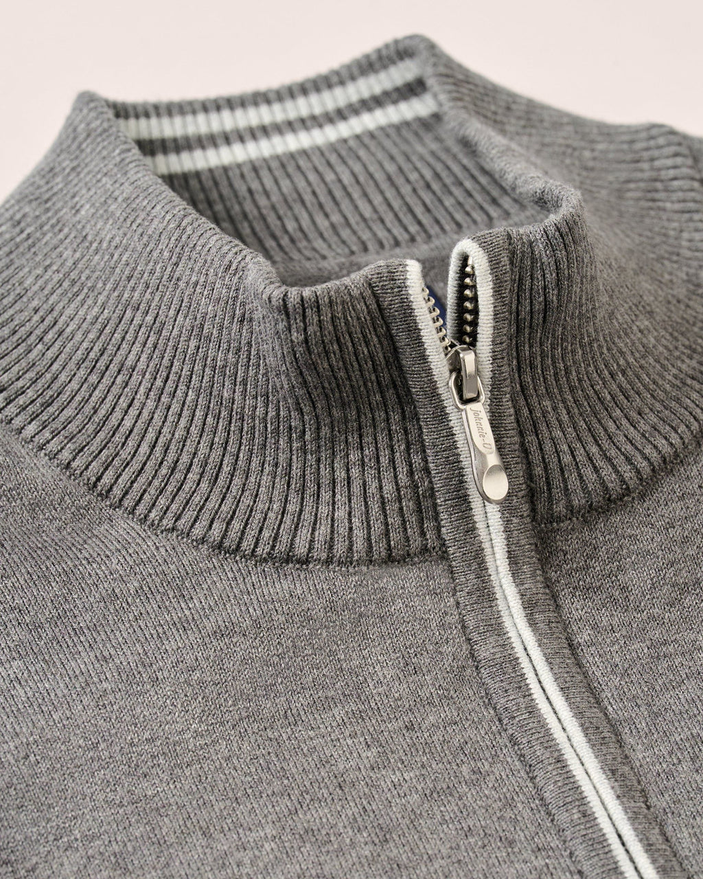 Johnnie-O Desmond Plaited Cotton Blend 1/4 Zip Sweater