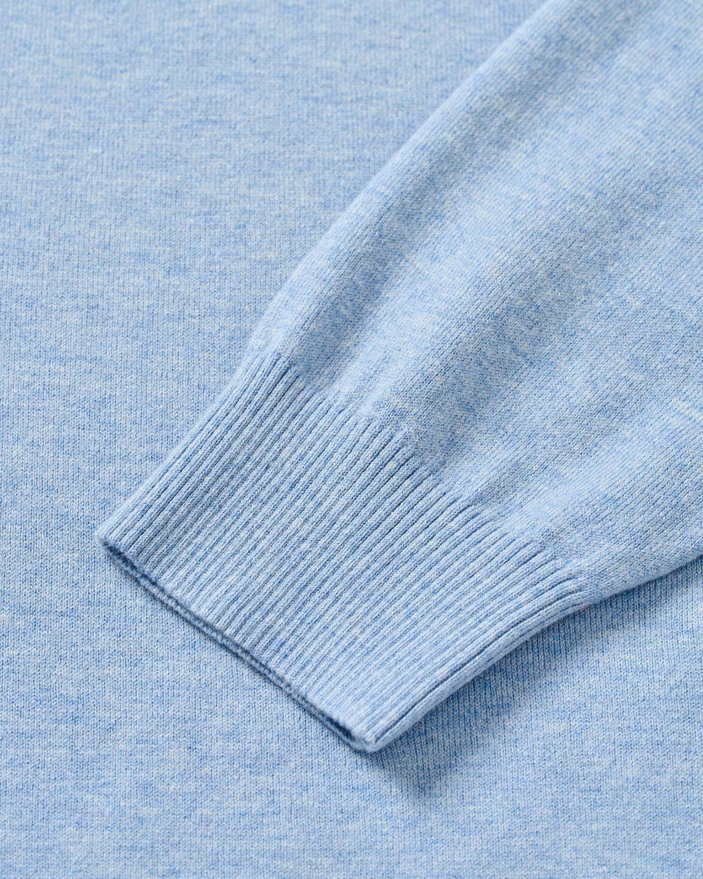 Johnnie-O Desmond Plaited Cotton Blend 1/4 Zip Sweater, Infinity