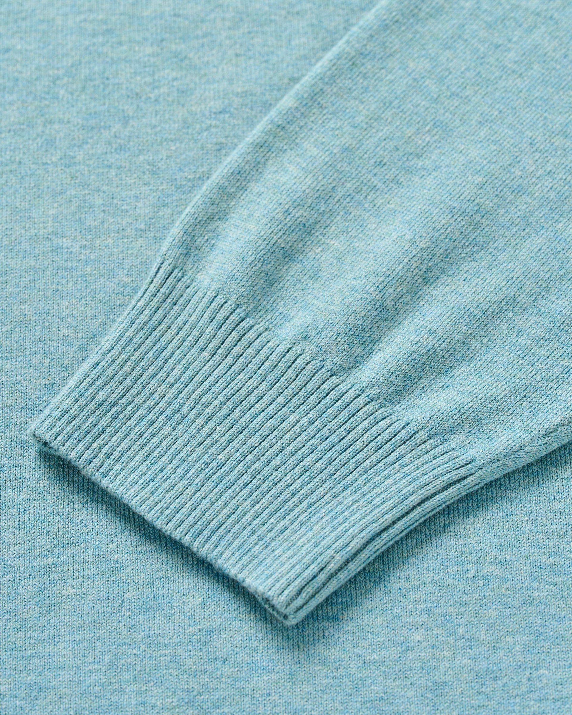 Johnnie-O Desmond Plaited Cotton Blend 1/4 Zip Sweater