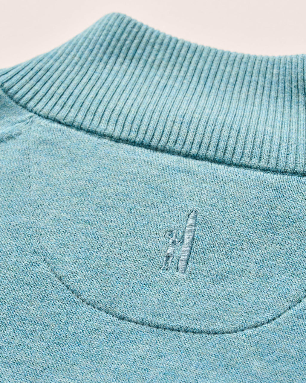 Johnnie-O Desmond Plaited Cotton Blend 1/4 Zip Sweater