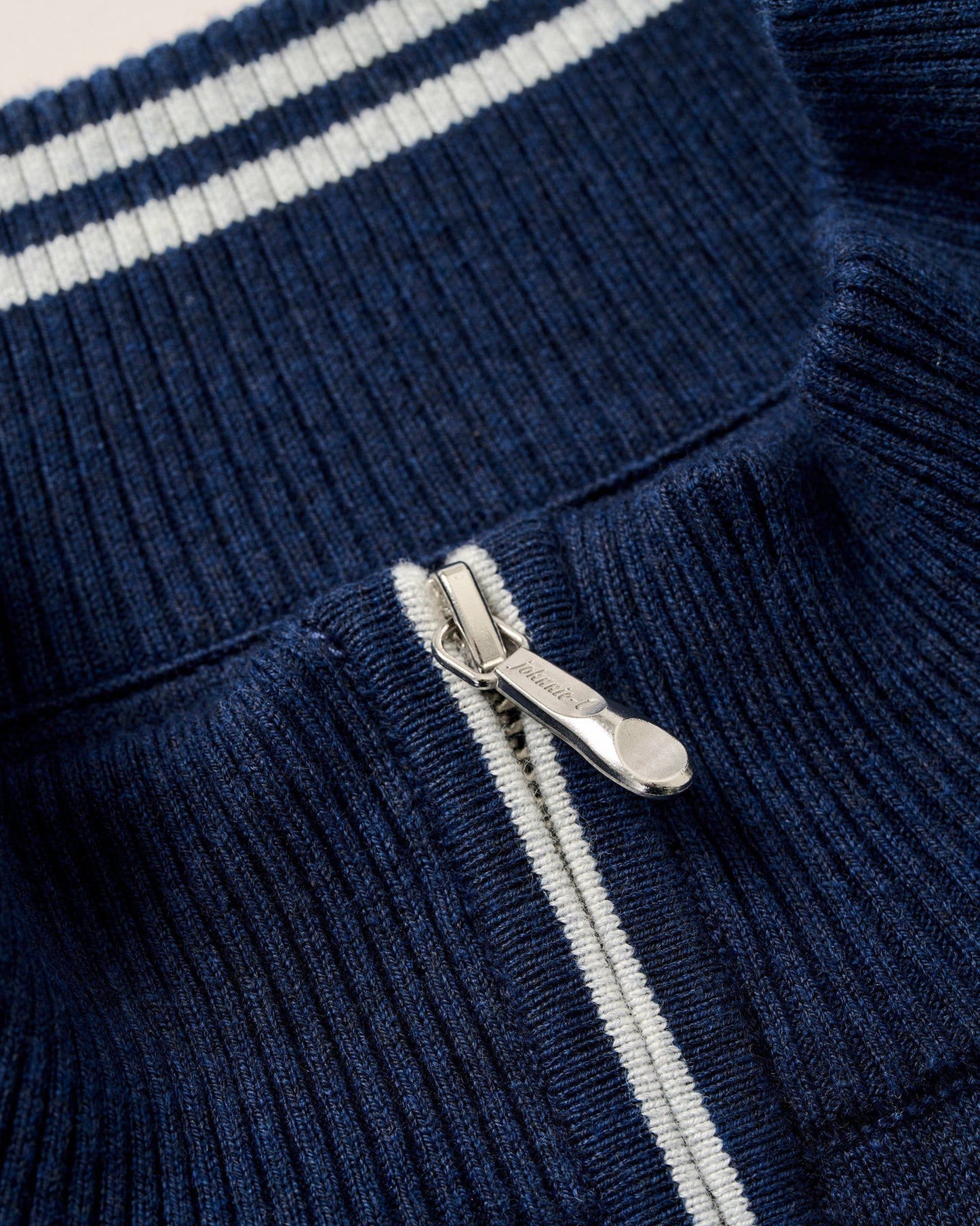 Johnnie-O Desmond Plaited Cotton Blend 1/4 Zip Sweater