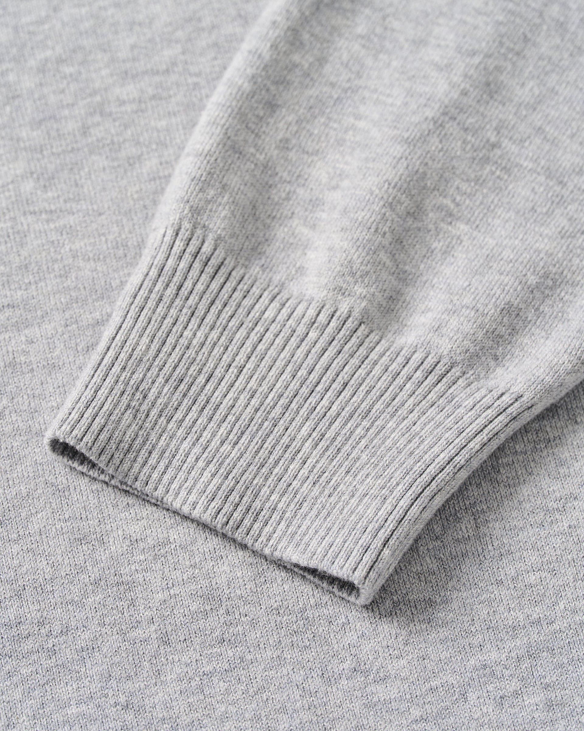 Johnnie-O Desmond Plaited Cotton Blend 1/4 Zip Sweater, Pebble
