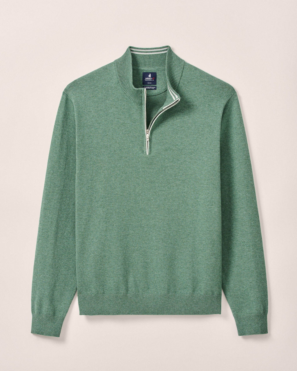 Johnnie-O Desmond Plaited Cotton Blend 1/4 Zip Sweater
