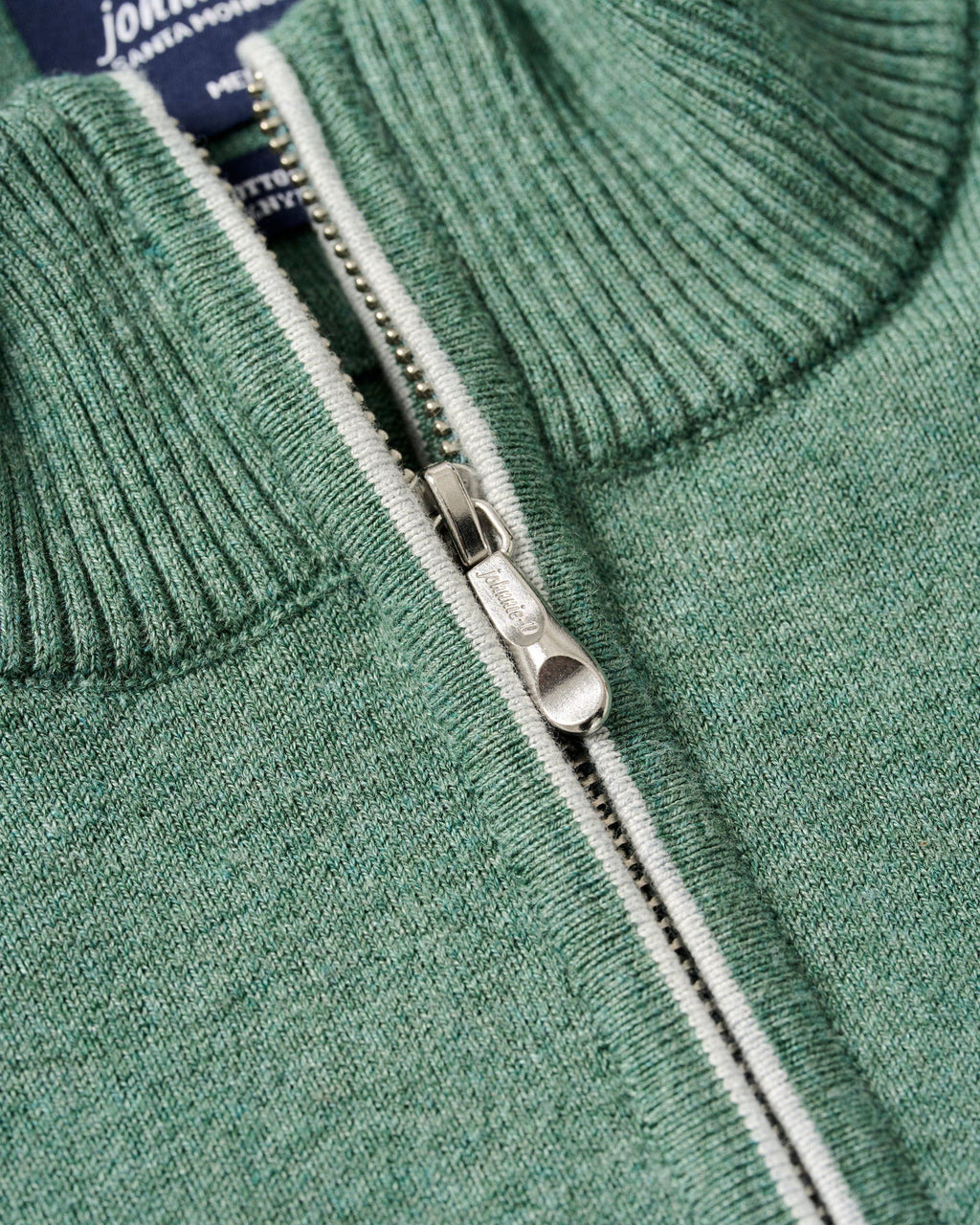 Johnnie-O Desmond Plaited Cotton Blend 1/4 Zip Sweater