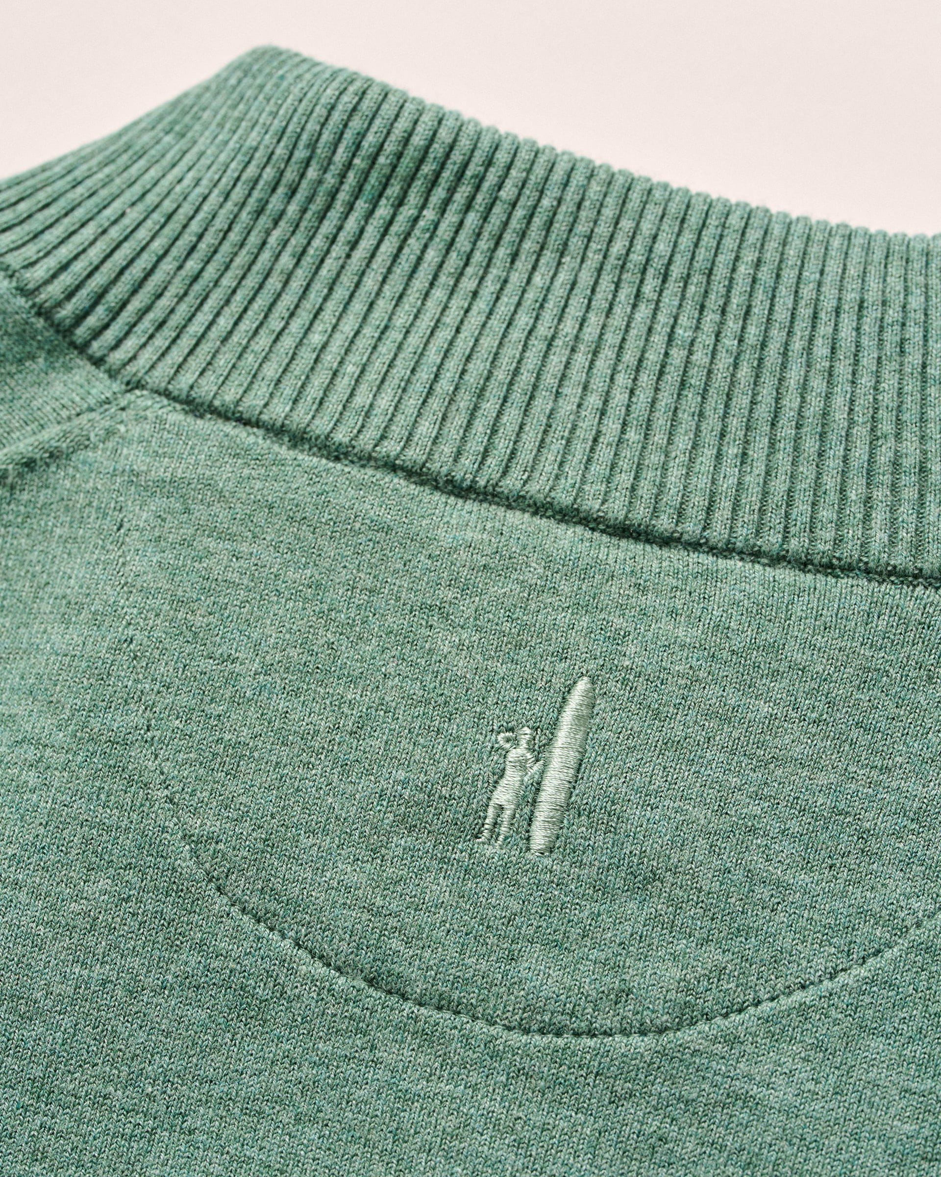 Johnnie-O Desmond Plaited Cotton Blend 1/4 Zip Sweater