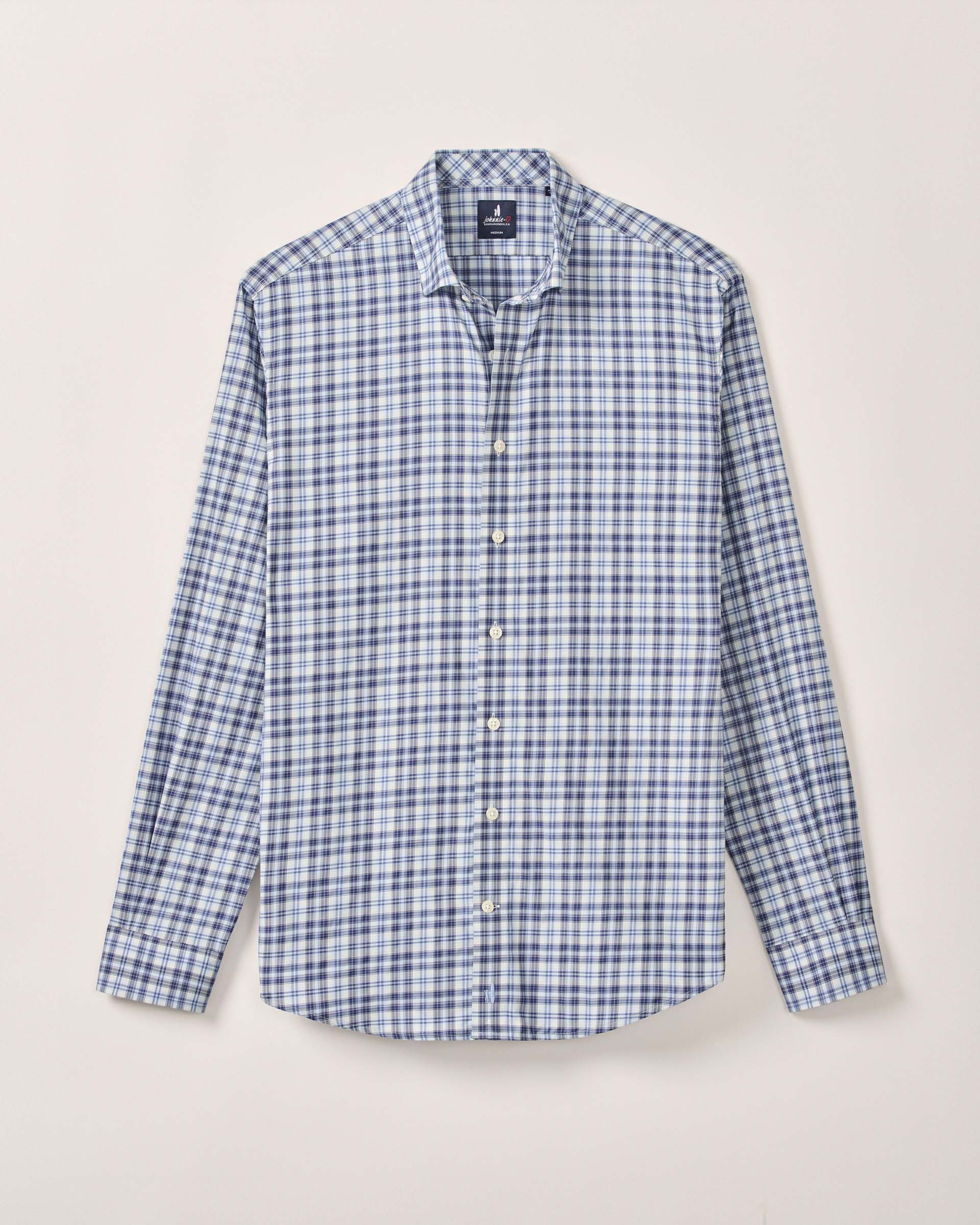 Johnnie-O Featherweight Performance Button Down Shirt - Donovan, Navy
