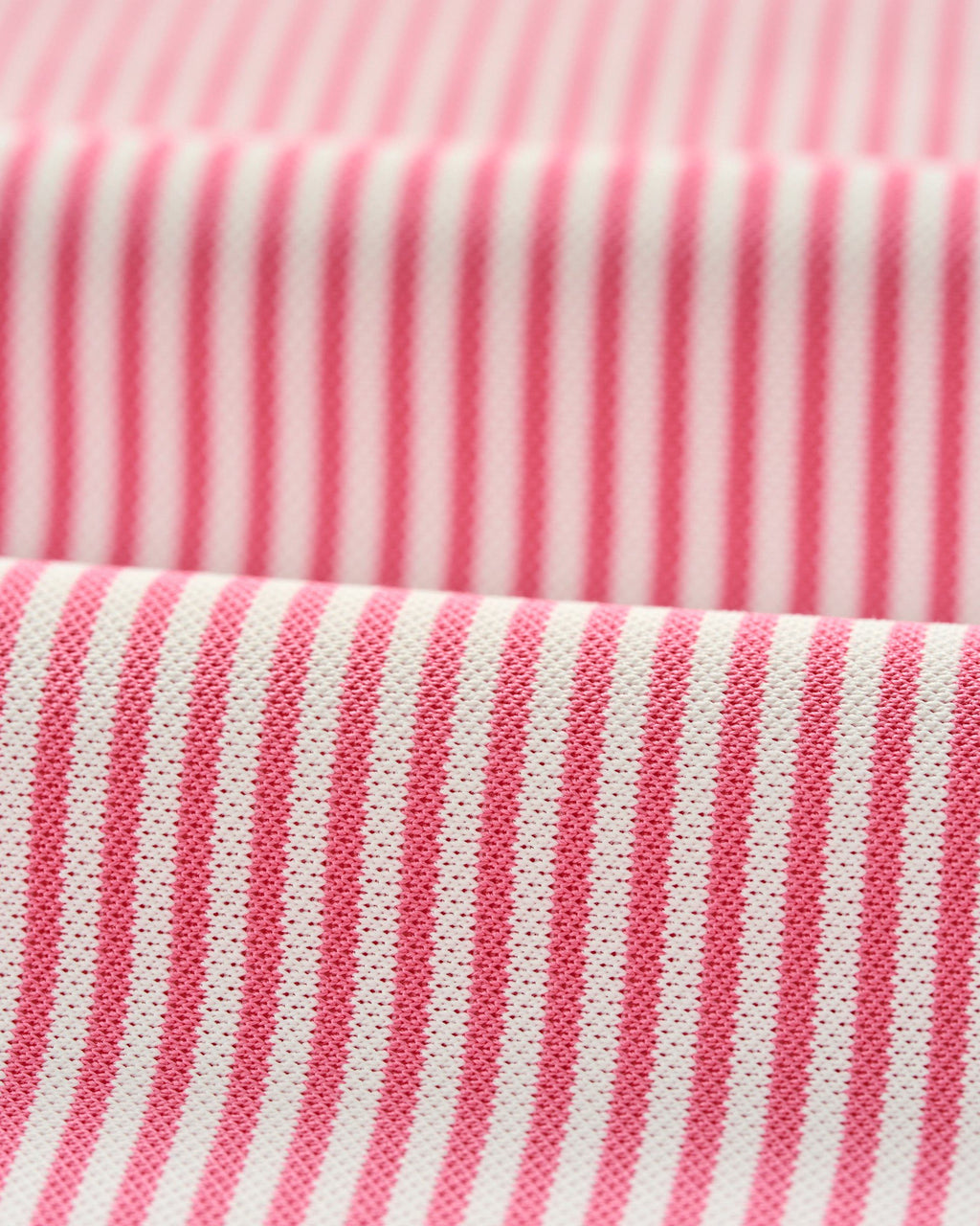 Johnnie-O Performance Mesh Polo - Dru Stripe, Azalea