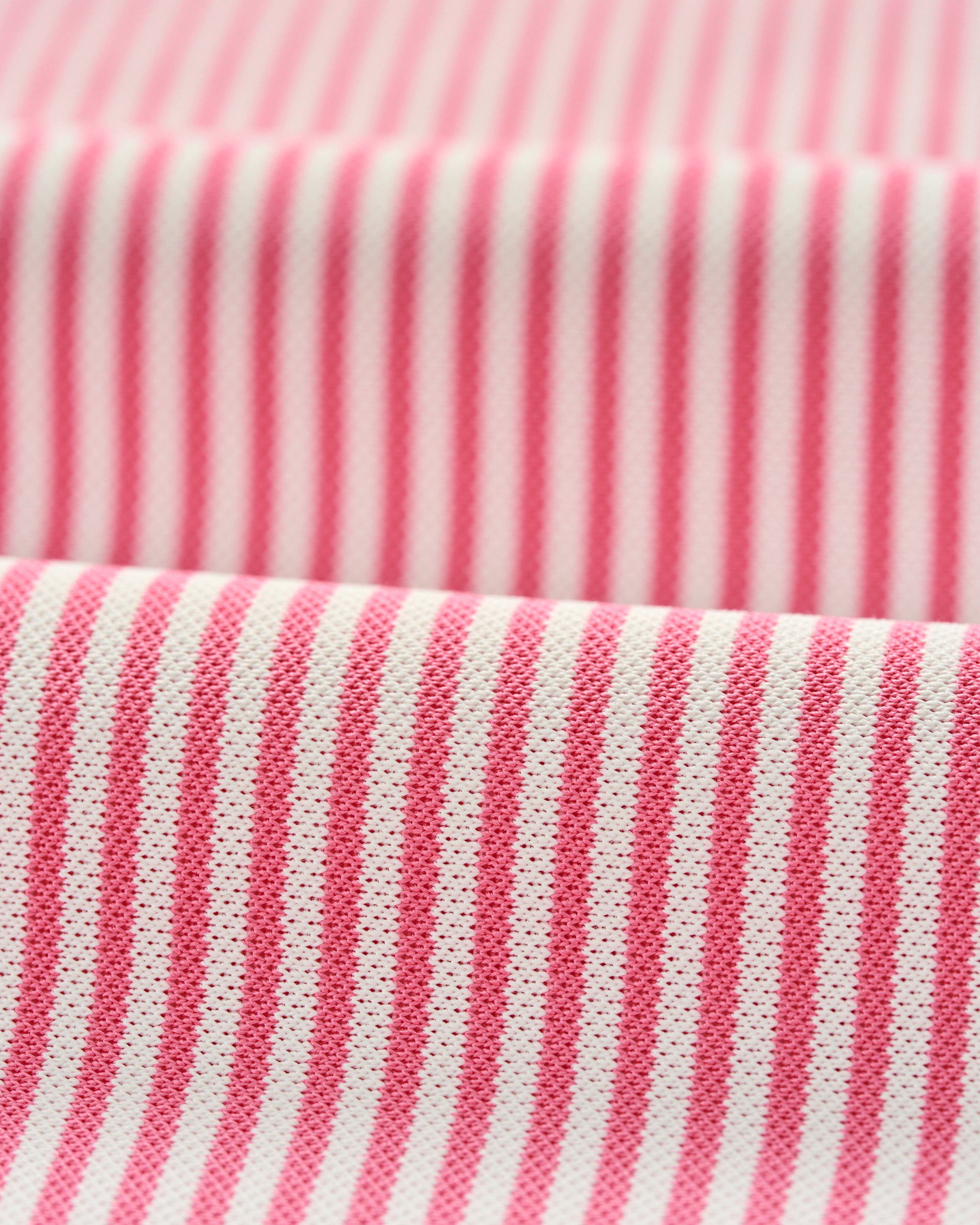 Johnnie-O Performance Mesh Polo - Dru Stripe, Azalea