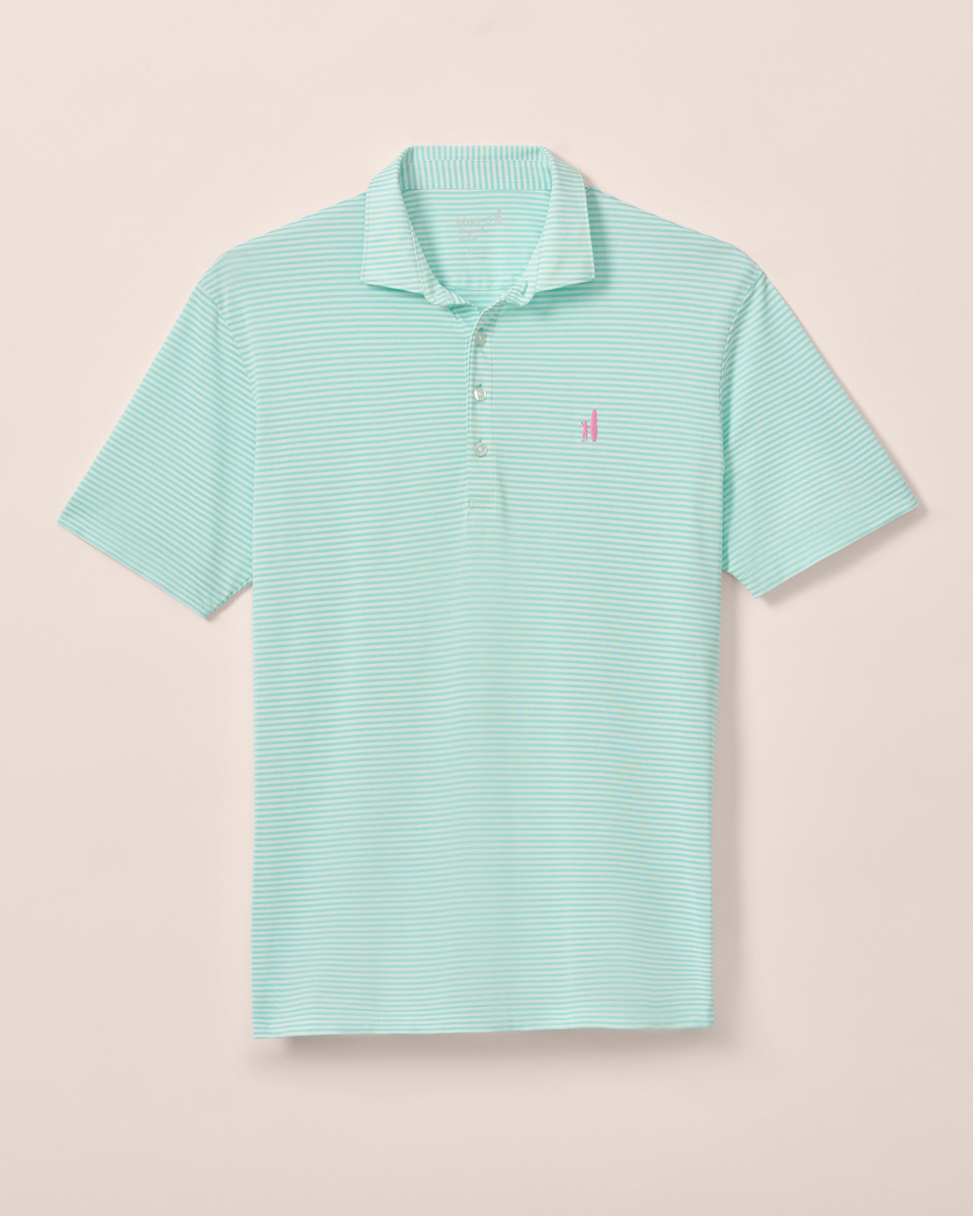 Johnnie-O Performance Mesh Polo - Dru Stripe, Sardinia