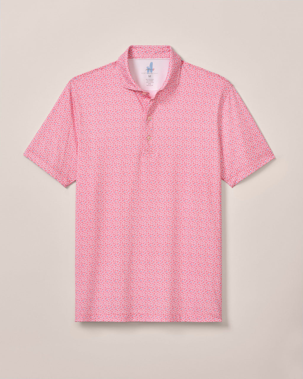 Johnnie-O Featherweight Performance Polo - Four Leaf, Azalea
