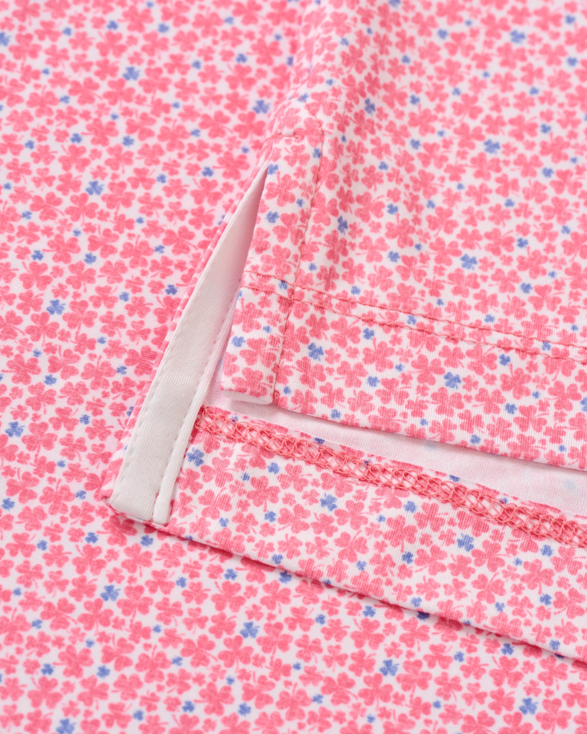 Johnnie-O Featherweight Performance Polo - Four Leaf, Azalea