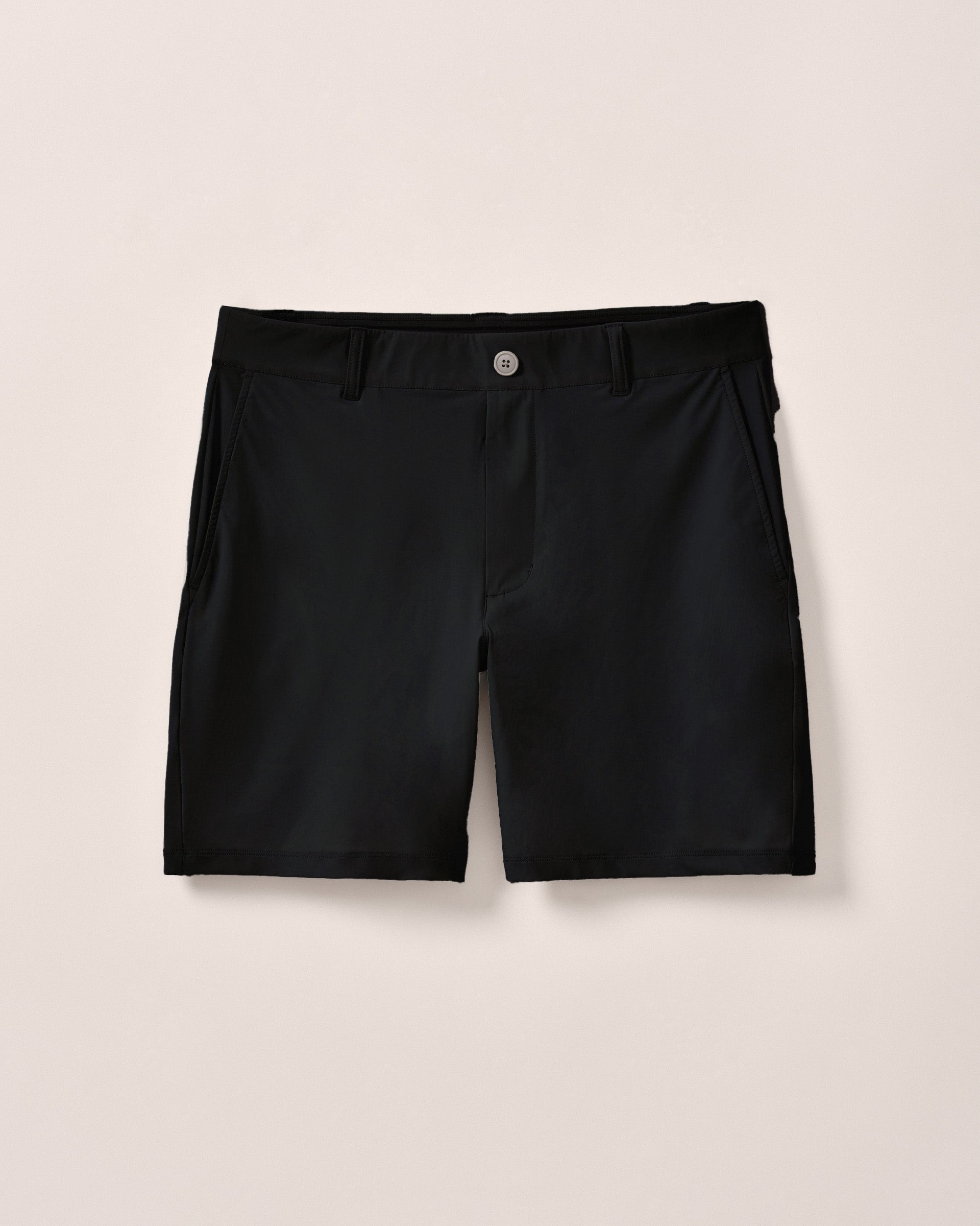 Johnnie-O Fusion Knit Performance Pull-On Short - 7", Black