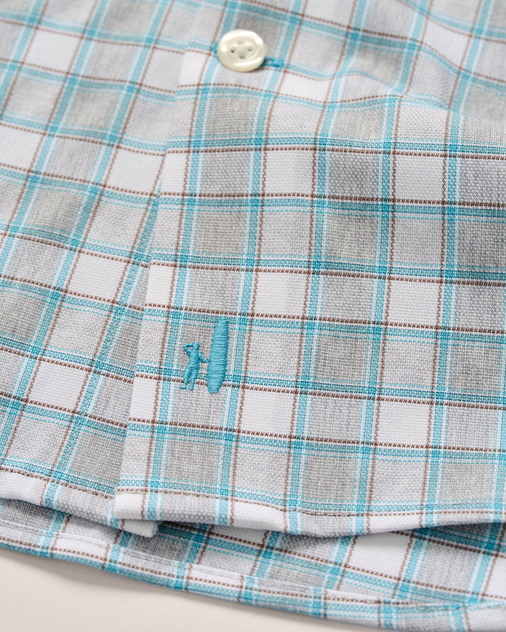 Johnnie-O Everyday Performance Button Down Shirt - Gatlin, Light Gray