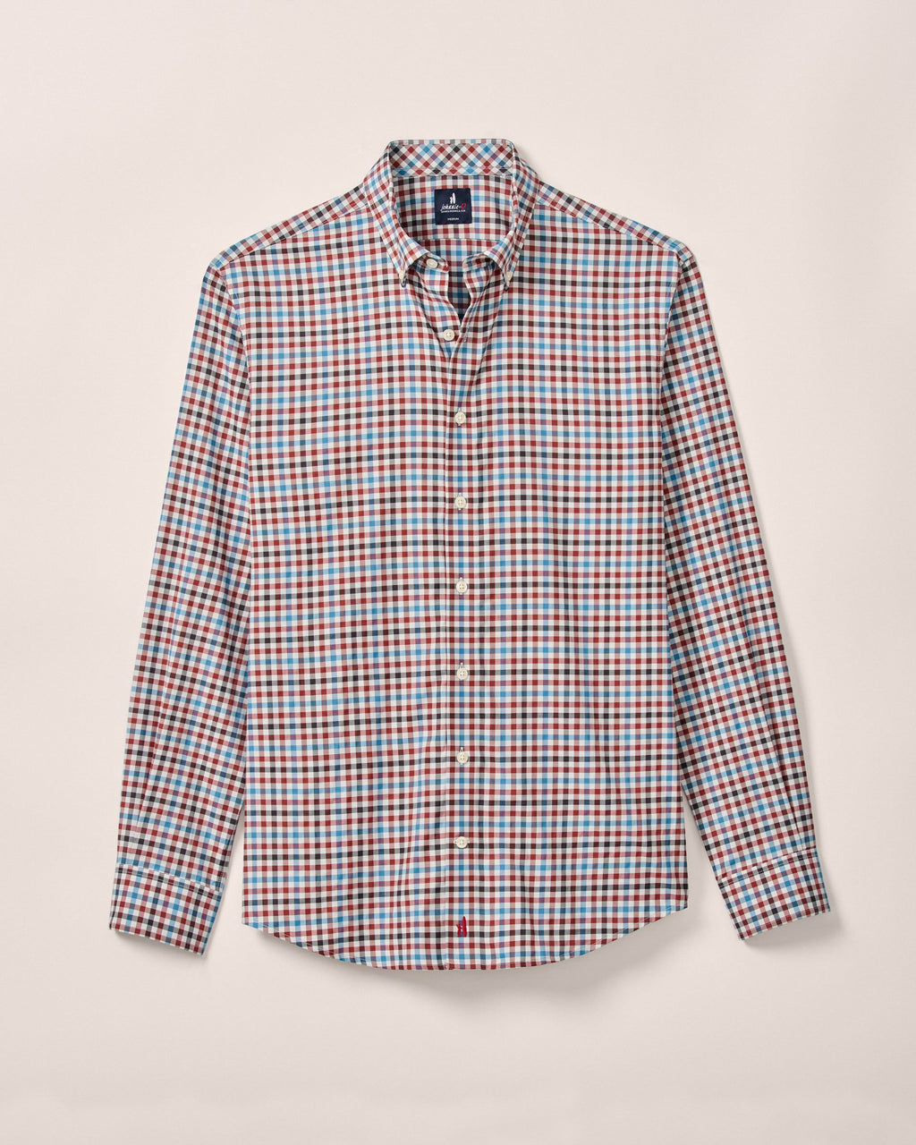 Johnnie-O Featherweight Performance Button Down Shirt - Hartwick, Malibu Red