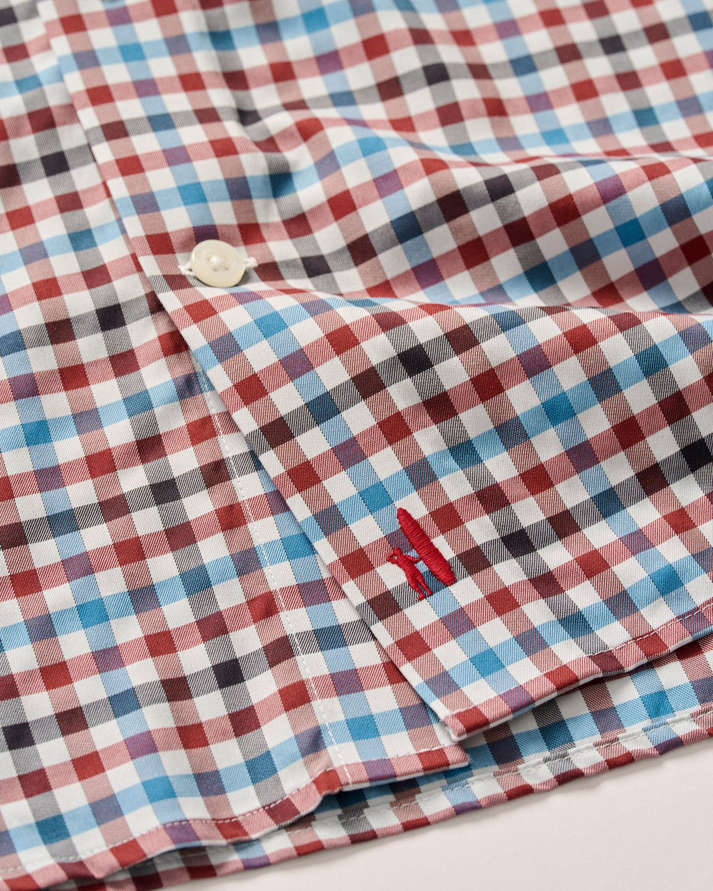 Johnnie-O Featherweight Performance Button Down Shirt - Hartwick, Malibu Red
