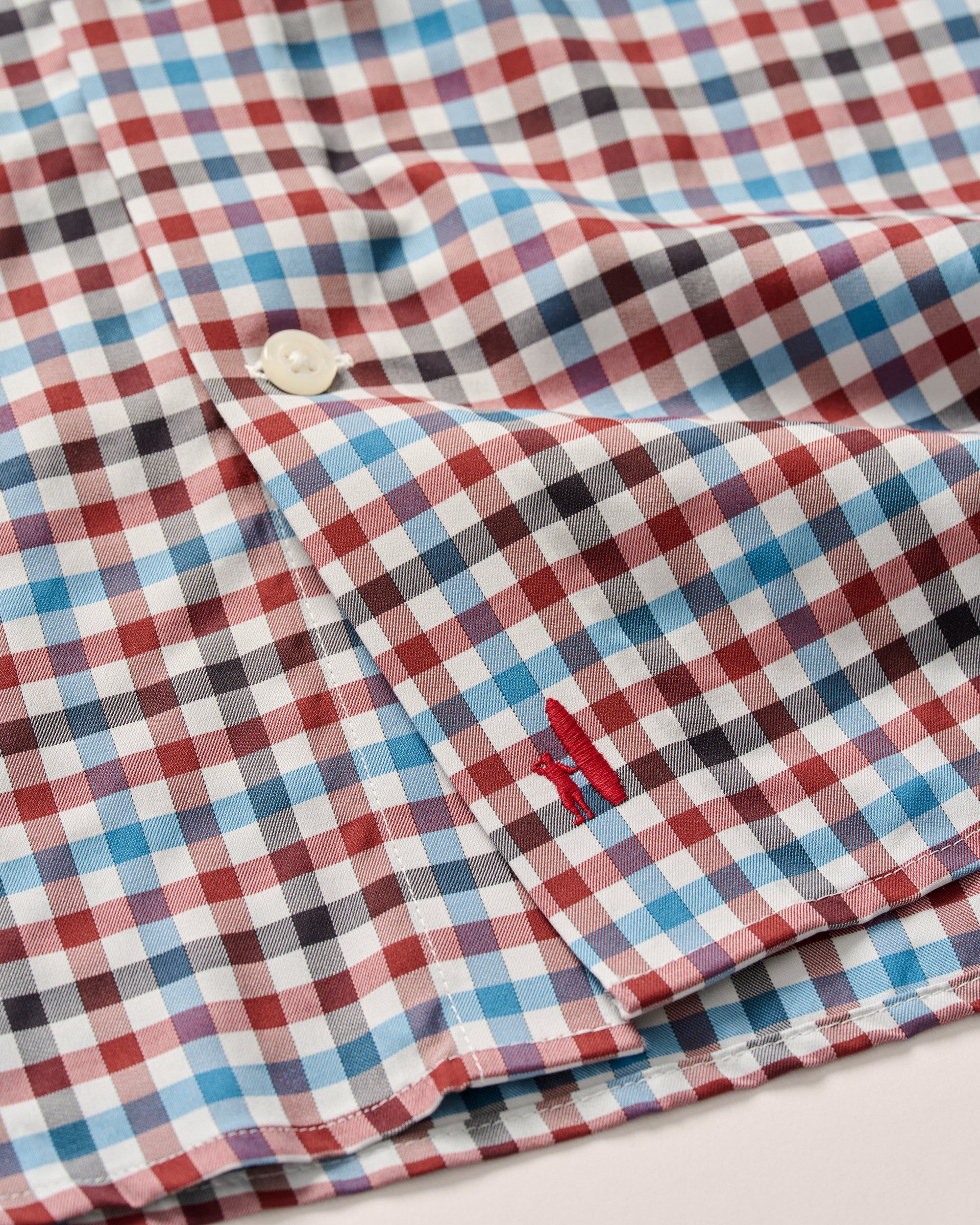 Johnnie-O Featherweight Performance Button Down Shirt - Hartwick, Malibu Red