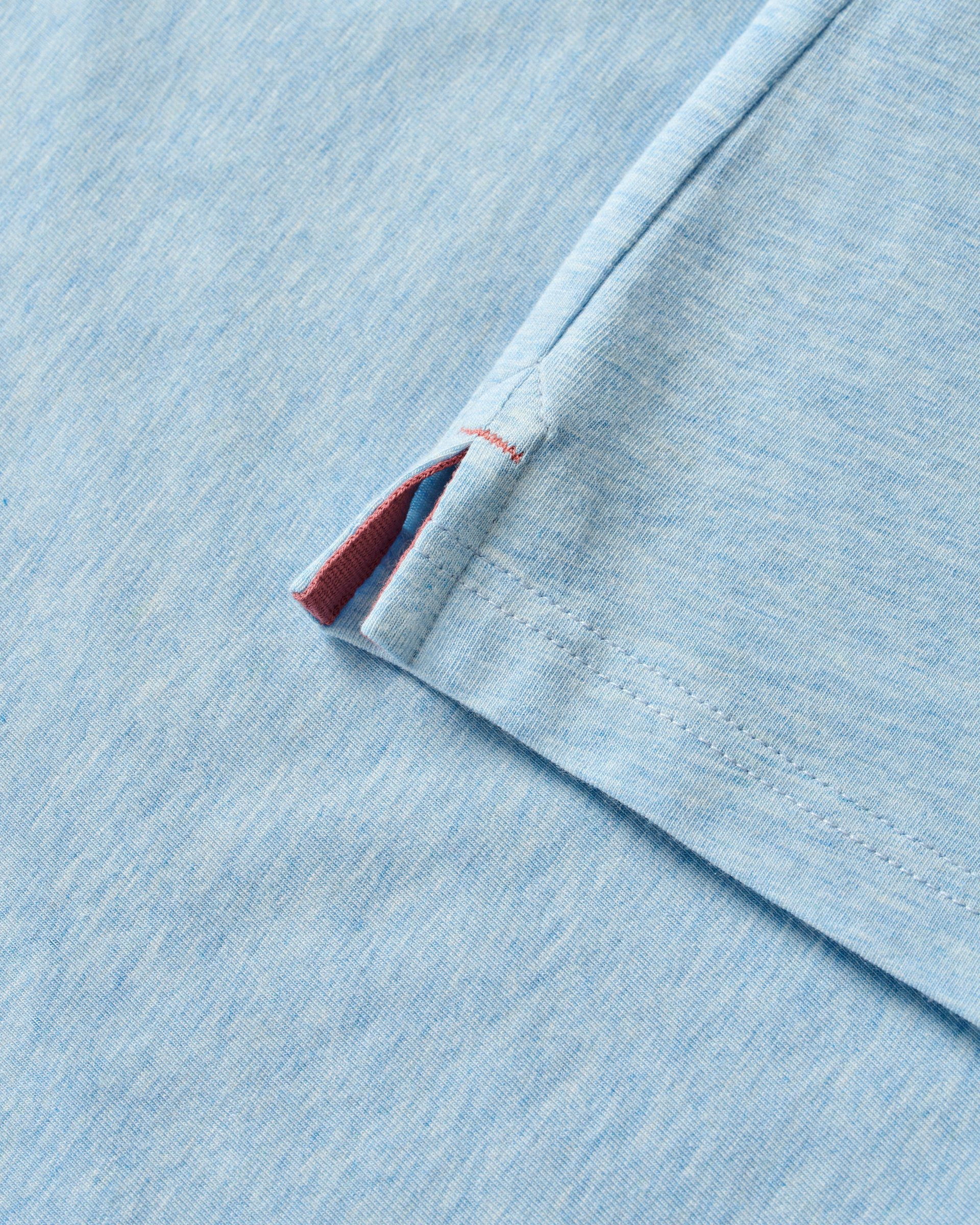 Johnnie-O Original 4-Button Polo - Heather Solid, Cloud Blue