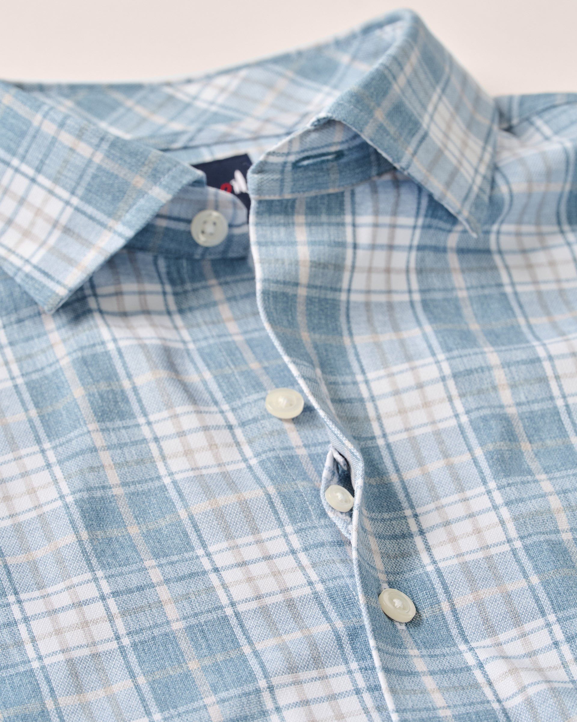 Johnnie-O Everyday Performance Button Down Shirt - Hendley, Laguna Blue