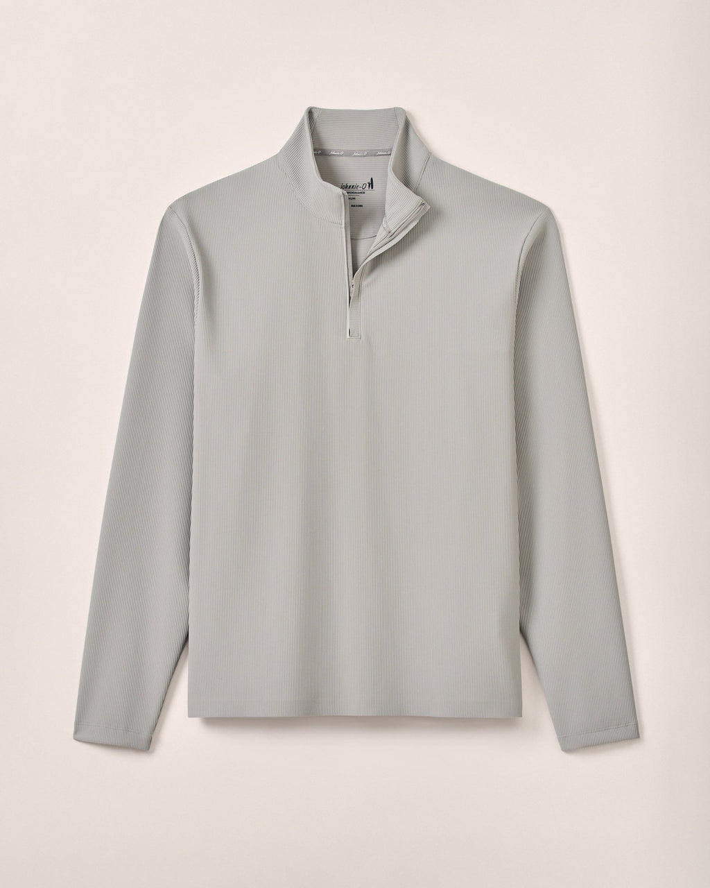 Johnnie-O Hoppin Ribbed Knit Performance 1/4 Zip Pullover, Seal