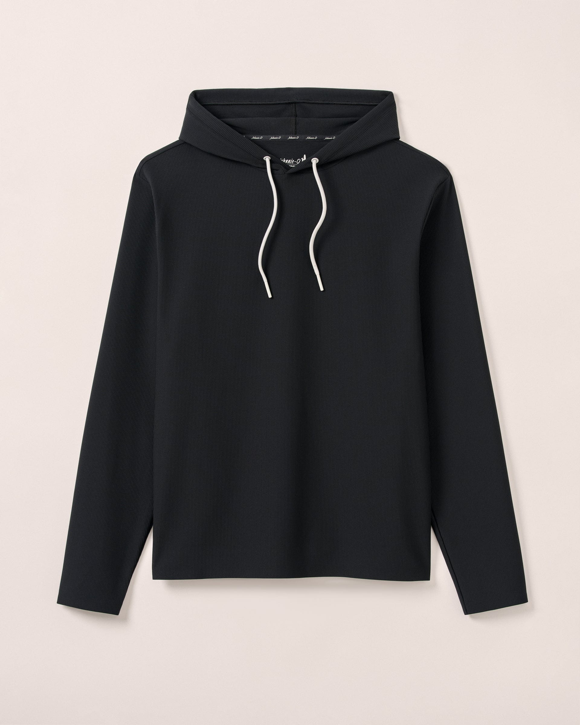 Johnnie-O Hoppin Performance Drawstring Hoodie, Black