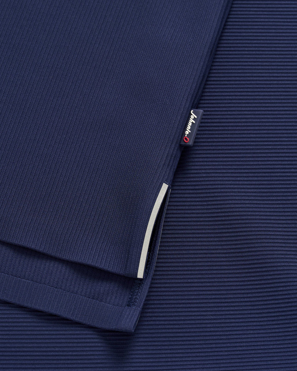 Johnnie-O Hoppin Ribbed Knit Performance Hoodie, Navy
