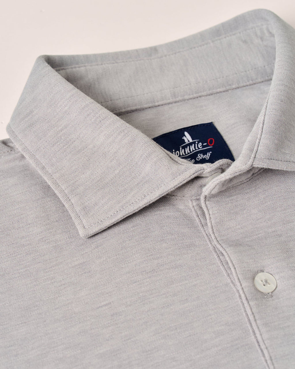Johnnie-O Top Shelf Long Sleeve Polo - Idris, Charcoal