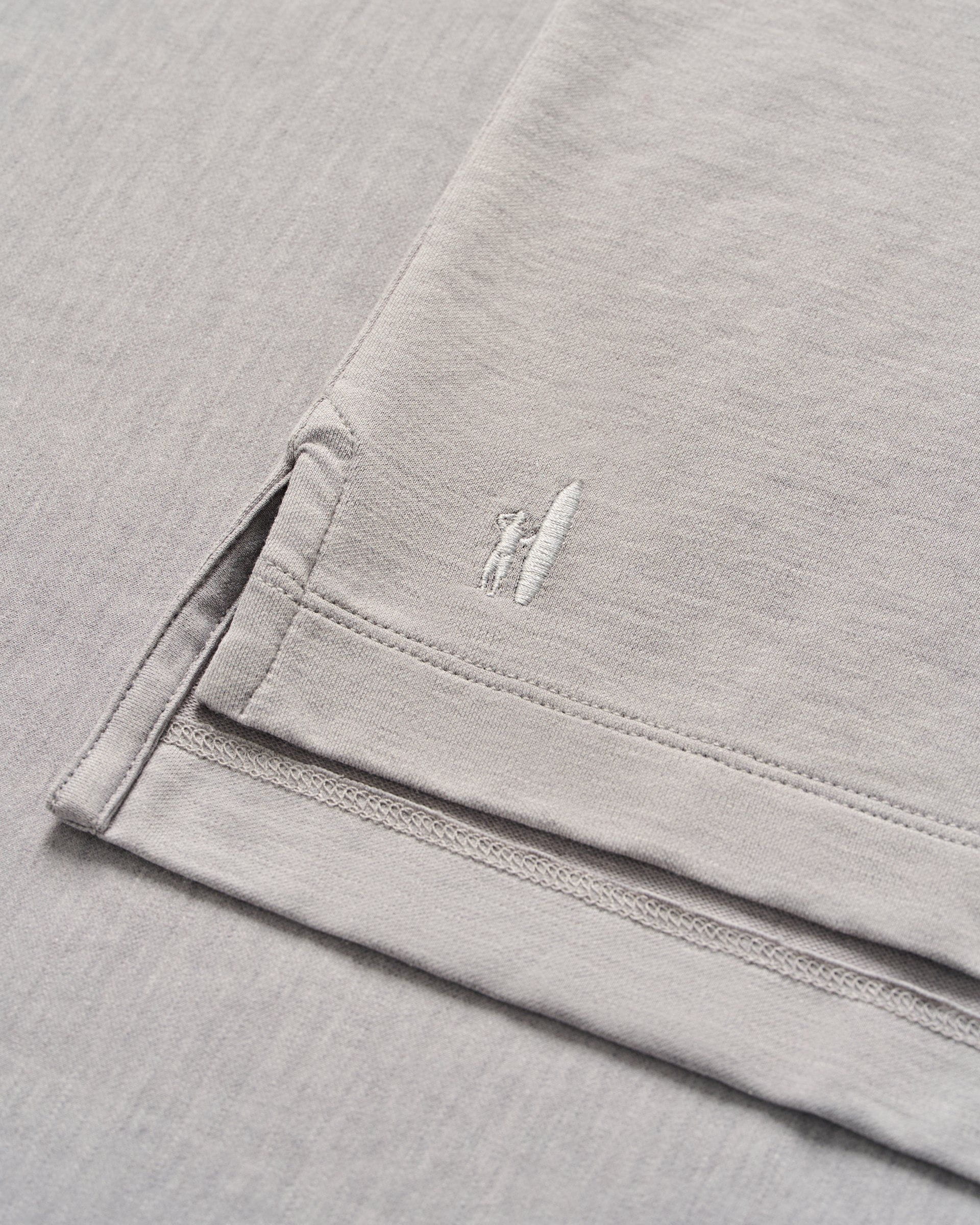 Johnnie-O Top Shelf Long Sleeve Polo - Idris, Charcoal