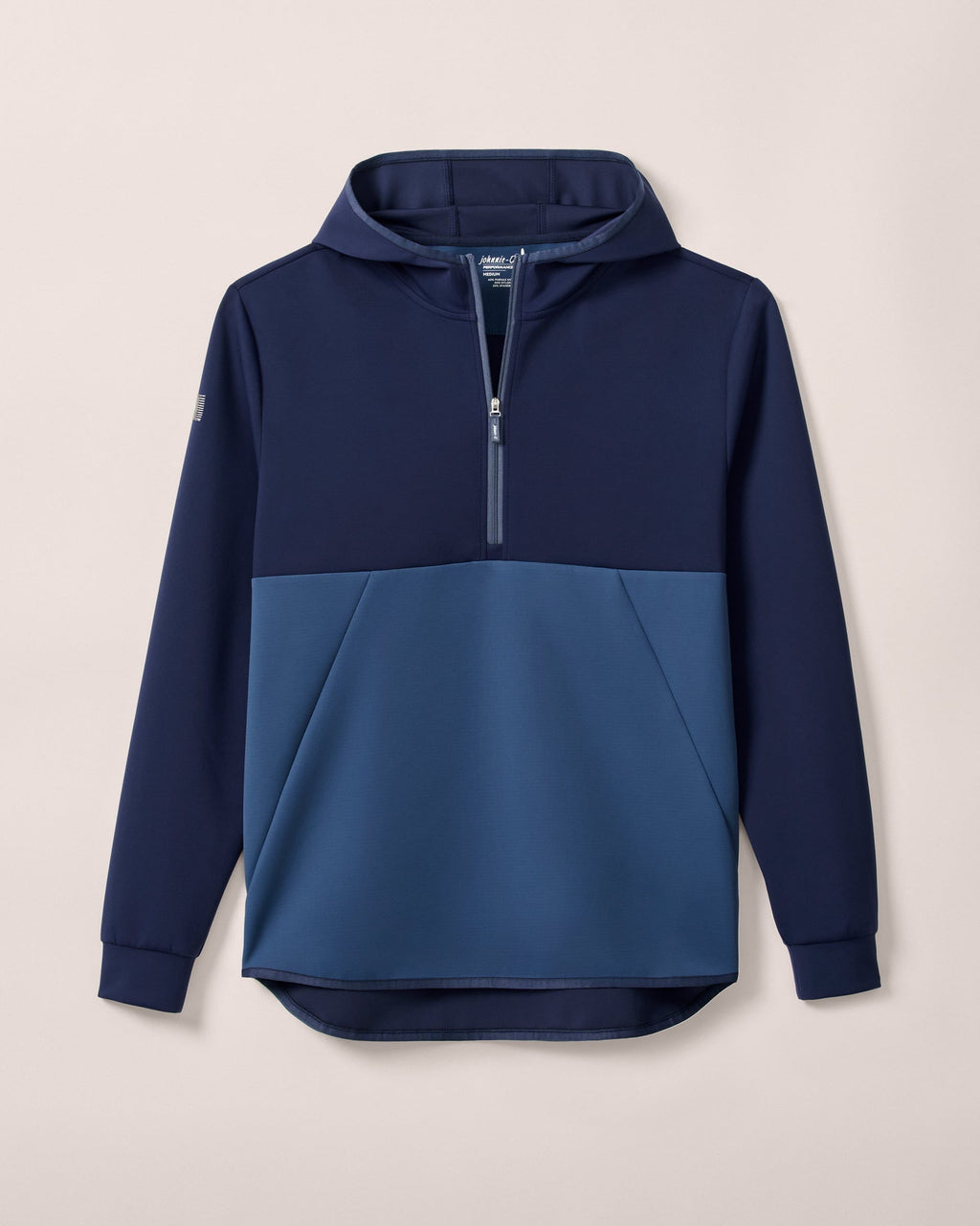 Johnnie-O Iversons Performance Hooded 1/4-Zip, Navy