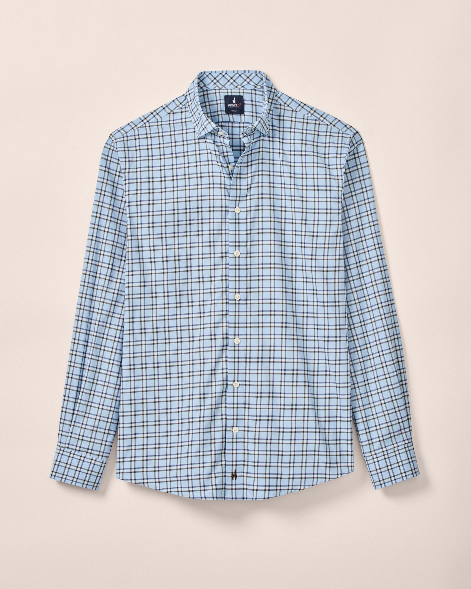 Johnnie-O Featherweight Performance Button Down Shirt - Jaden, Maliblu